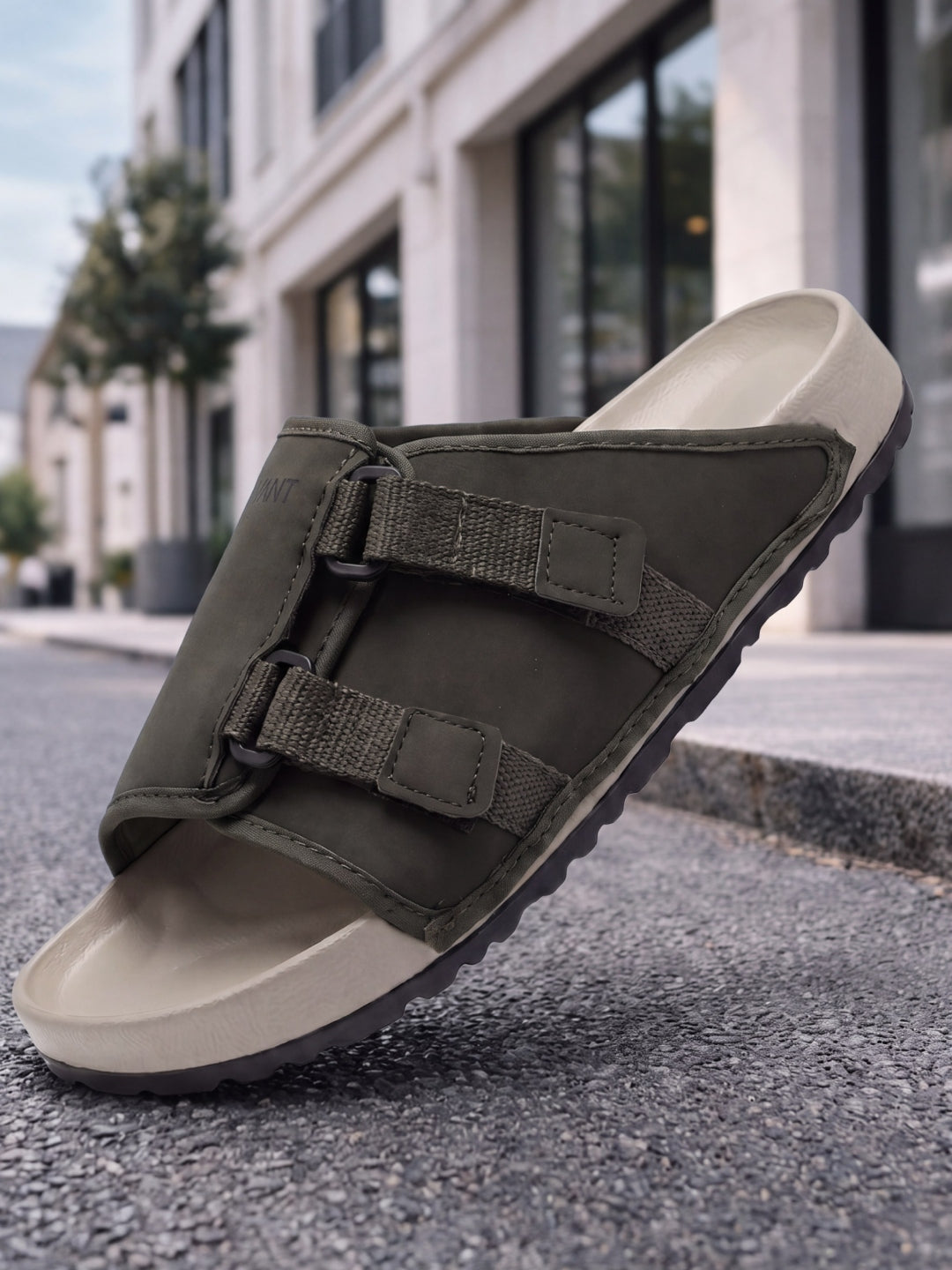 Avant Men's CalmFit Sliders - Olive/Beige