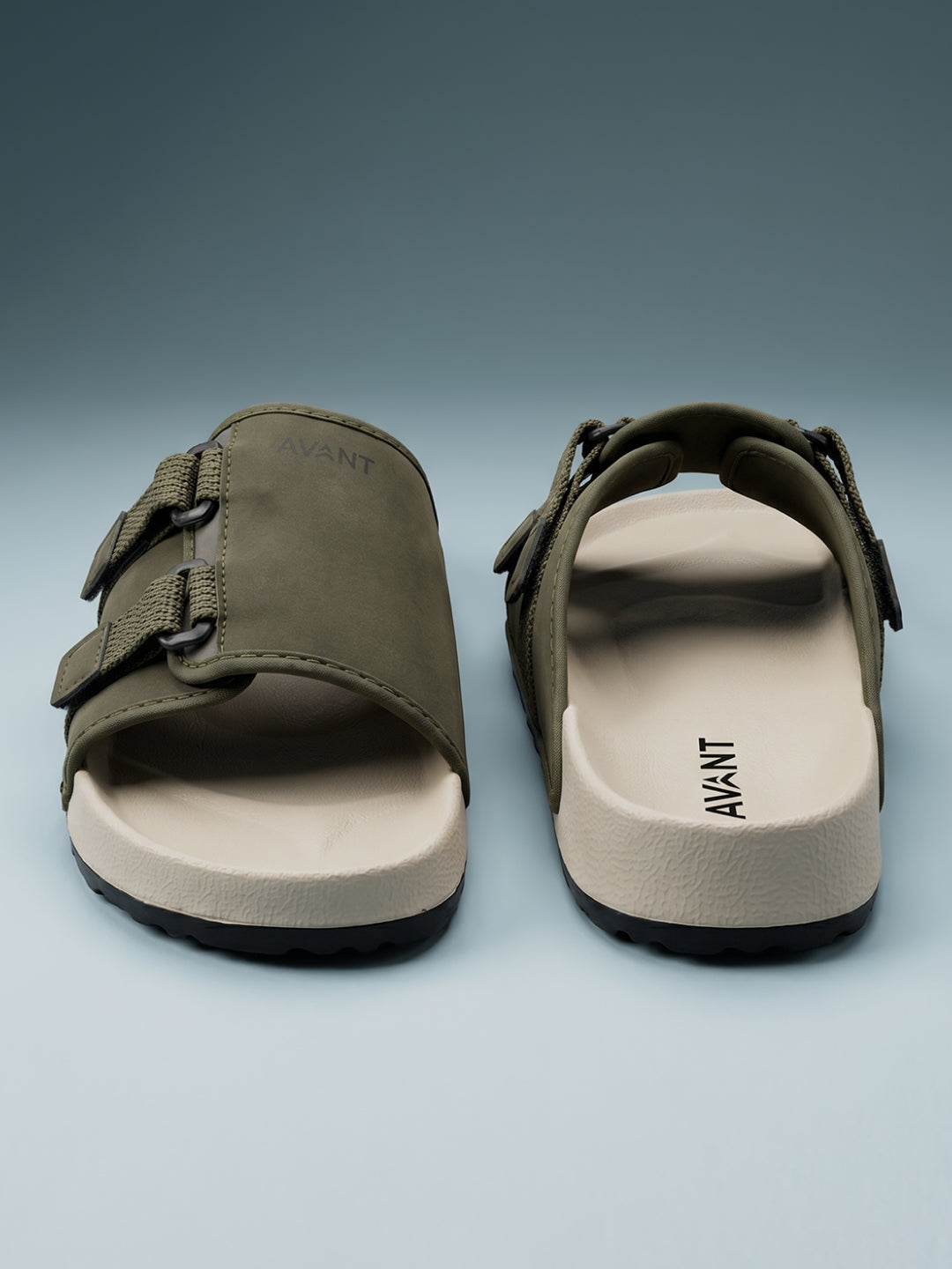 Avant Men's CalmFit Sliders - Olive/Beige