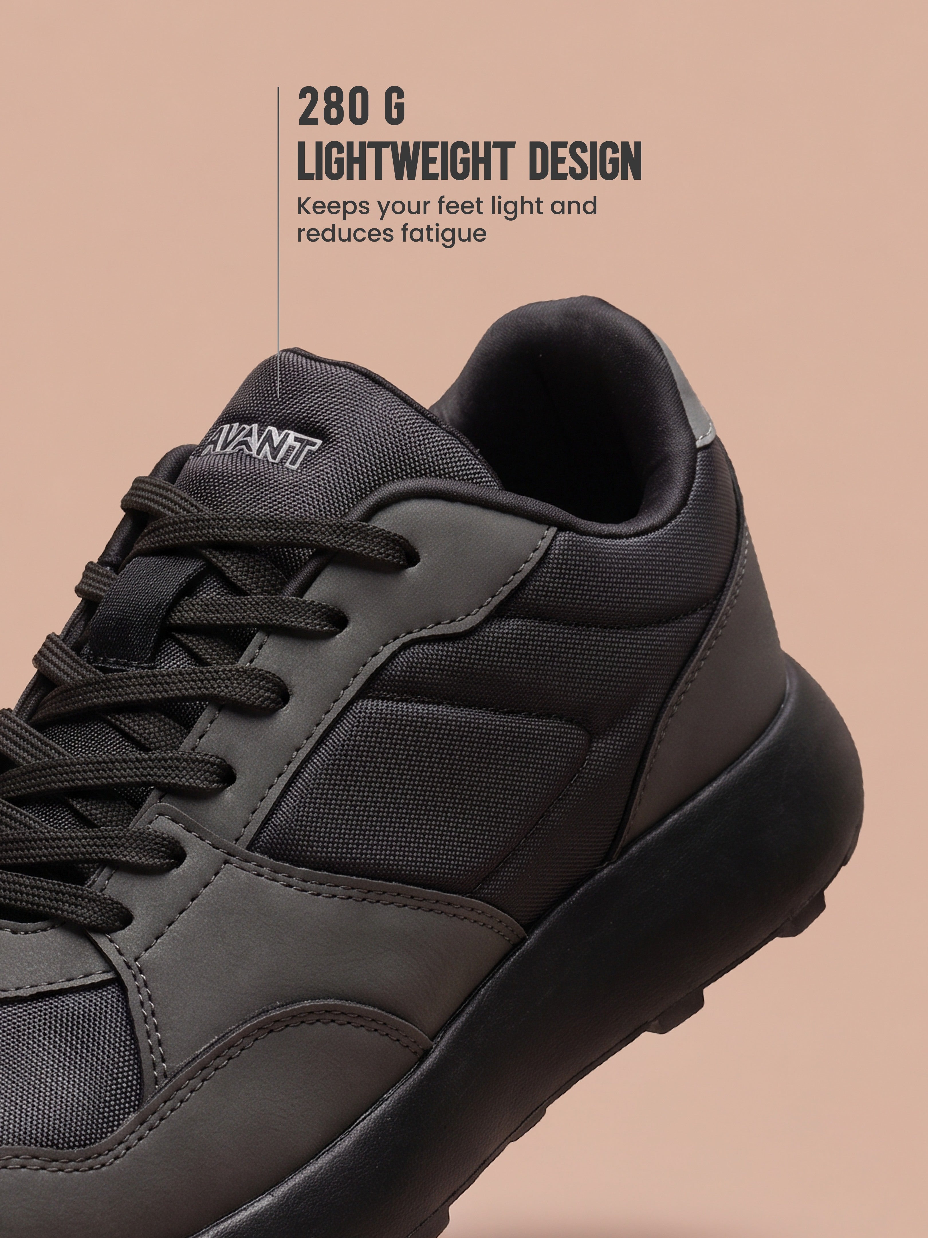 Avant Men's MotionGrid Running Shoes - Black