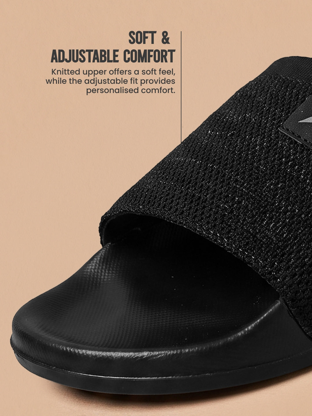Avant Men's FlowKnit Sliders - Black