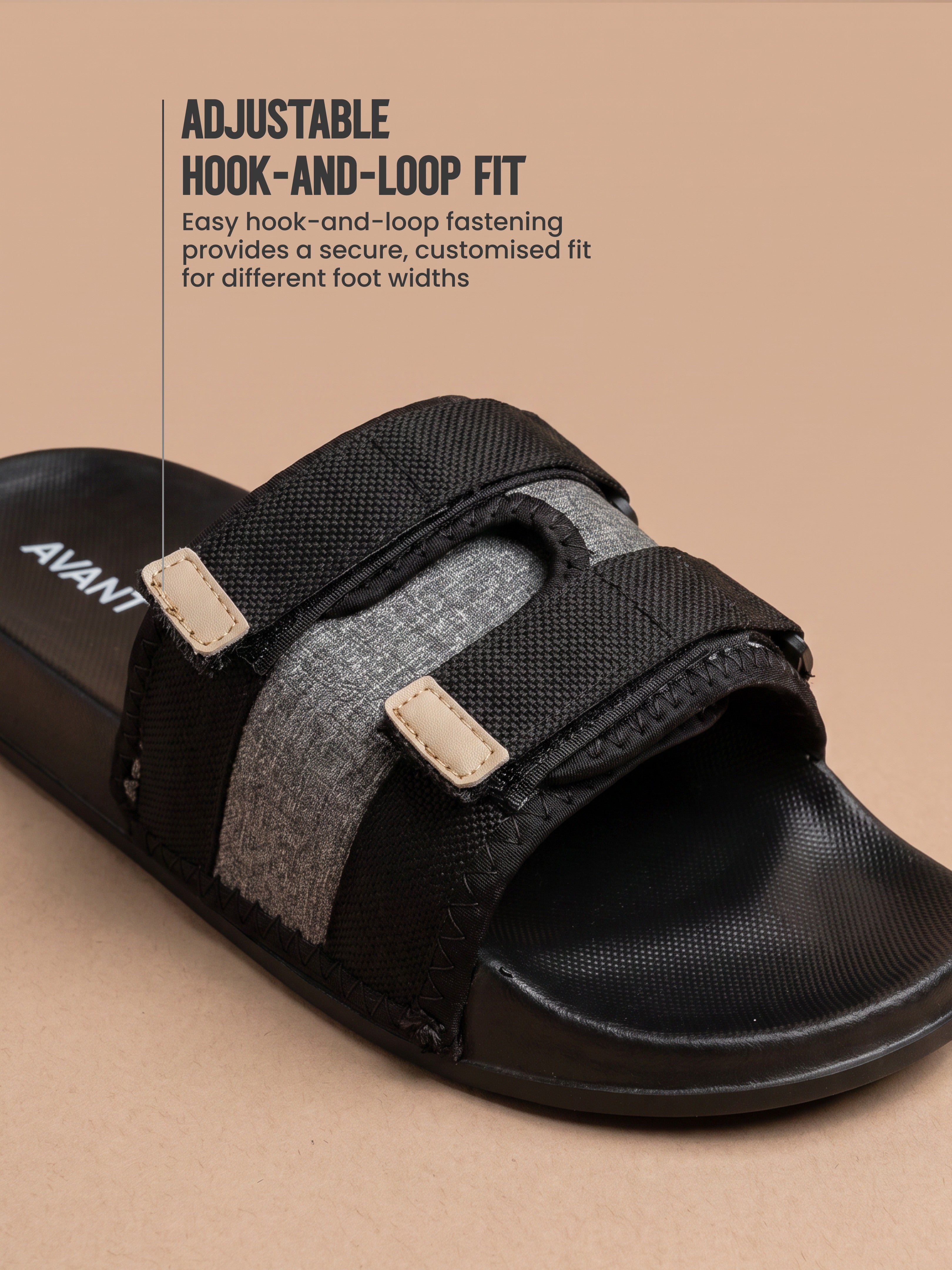 Avant Men's EasyMove Sliders -  Black