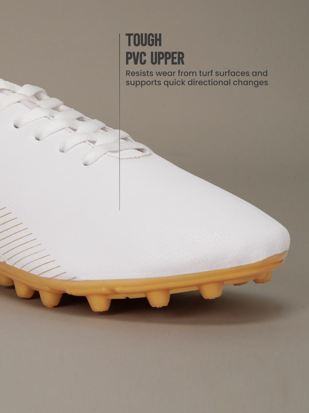 Avant Men's MatchStride Football Shoes - White/Gold