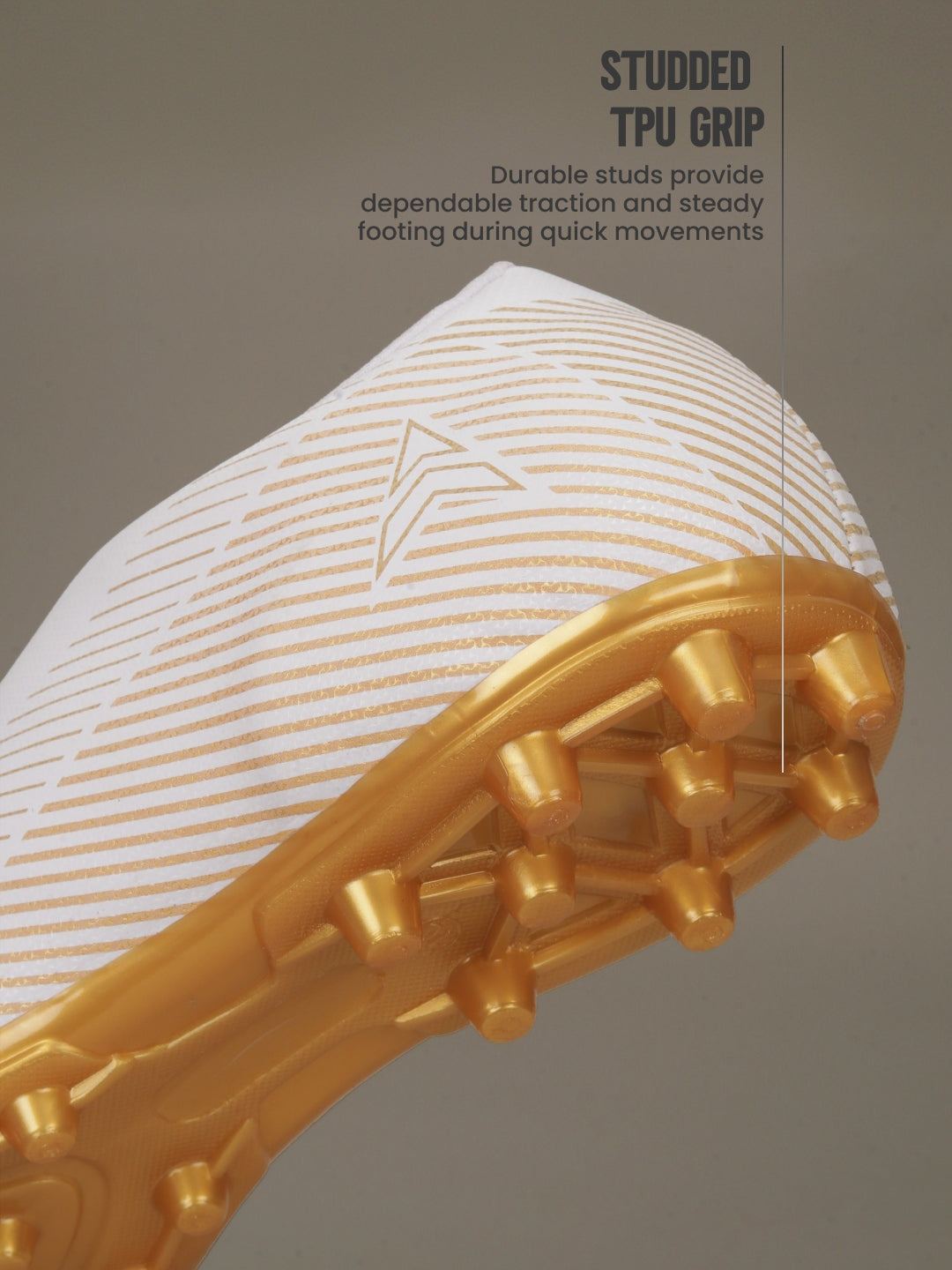 Avant Men's MatchStride Football Shoes - White/Gold