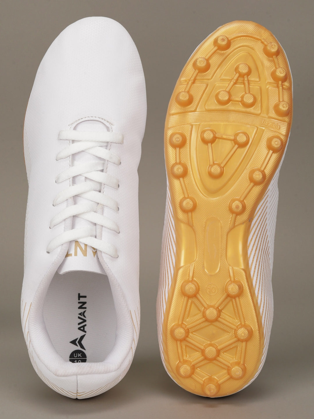 Avant Men's MatchStride Football Shoes - White/Gold