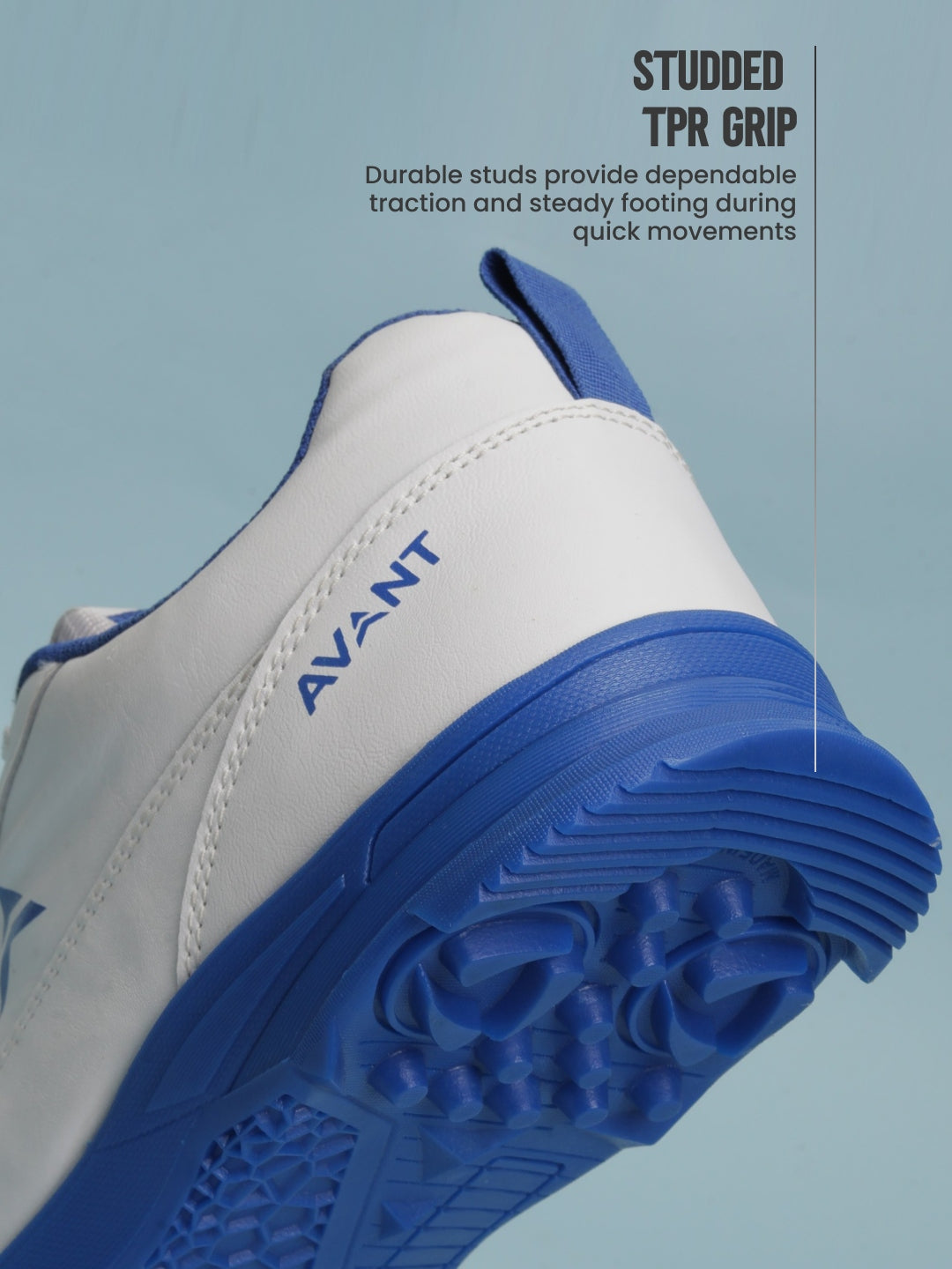 Avant Men's CreaseForce Cricket Shoes - White/Blue