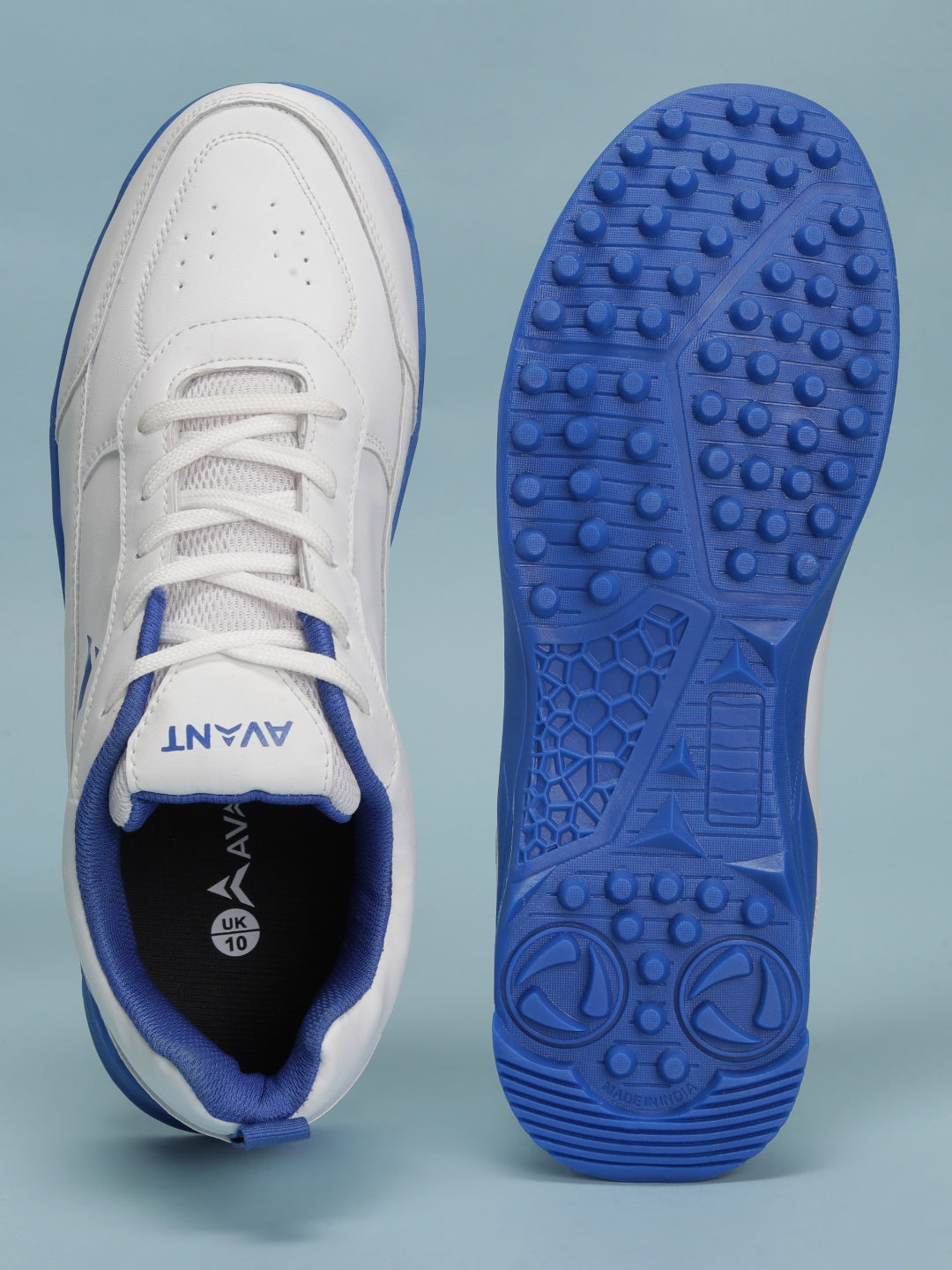 Avant Men's CreaseForce Cricket Shoes - White/Blue
