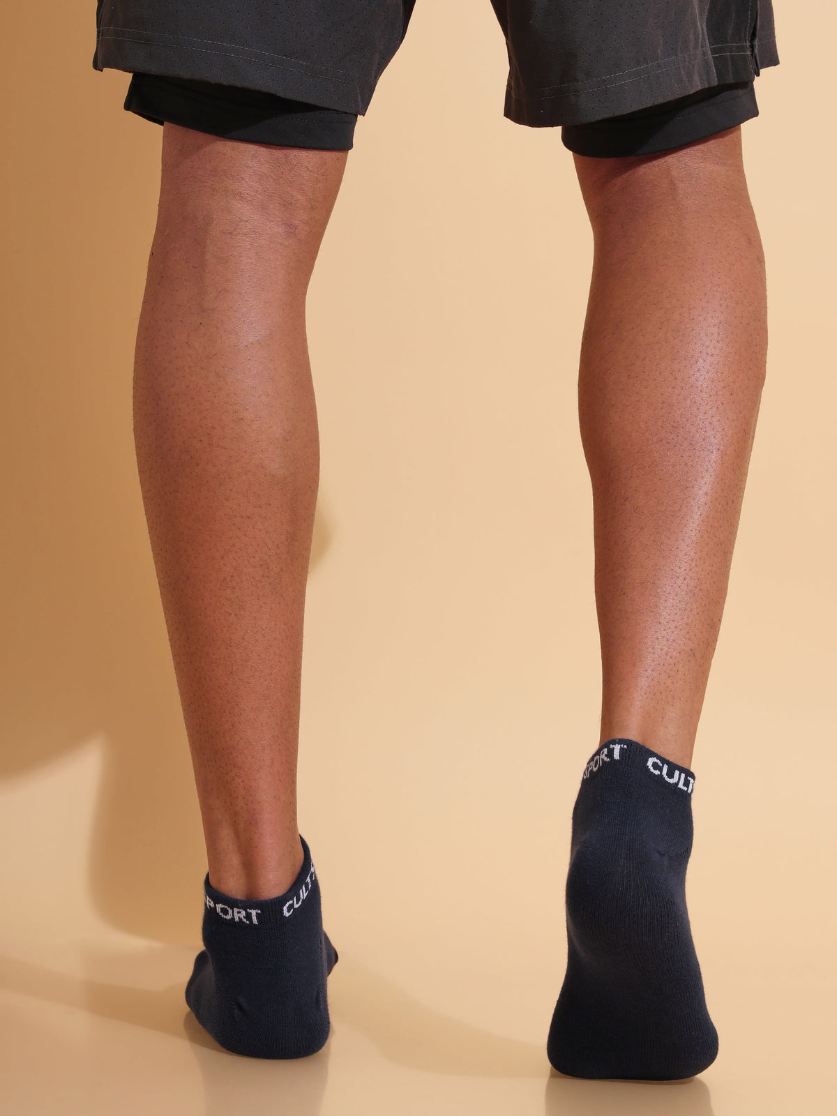 Sports Low Ankle Length Pack of 3 Black,Grey & Navy Men's Socks