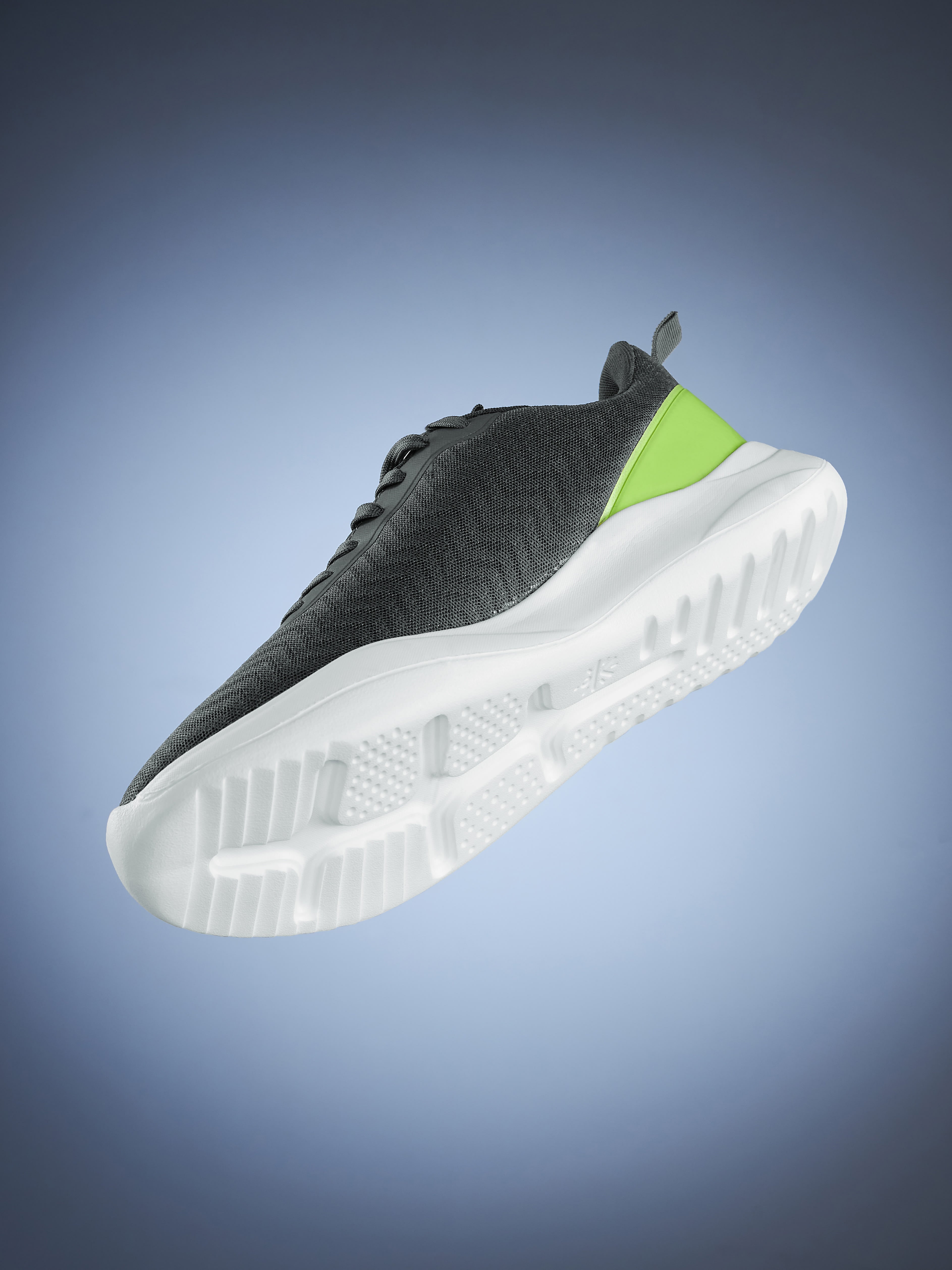 cult Racer Men Running Shoes - Dark Grey/Green