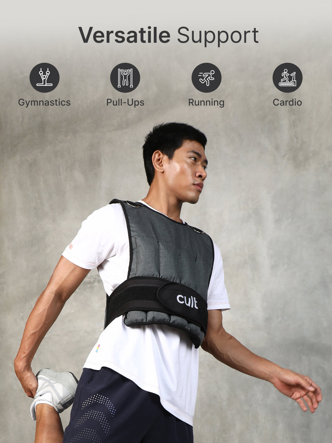 cult Adjustable Weighted Vest Grey