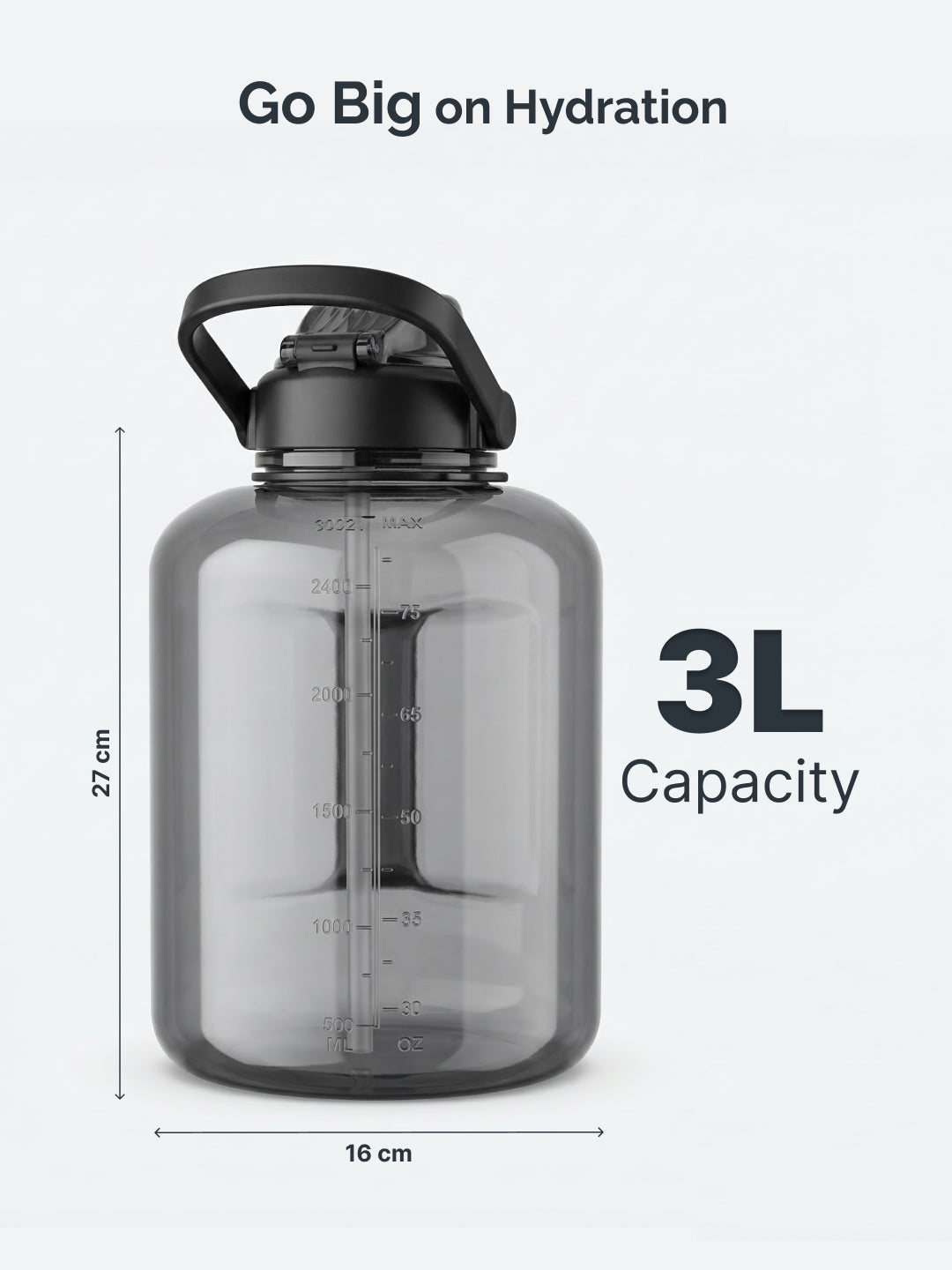 Cult 3L Hulk Gallon Water Bottle