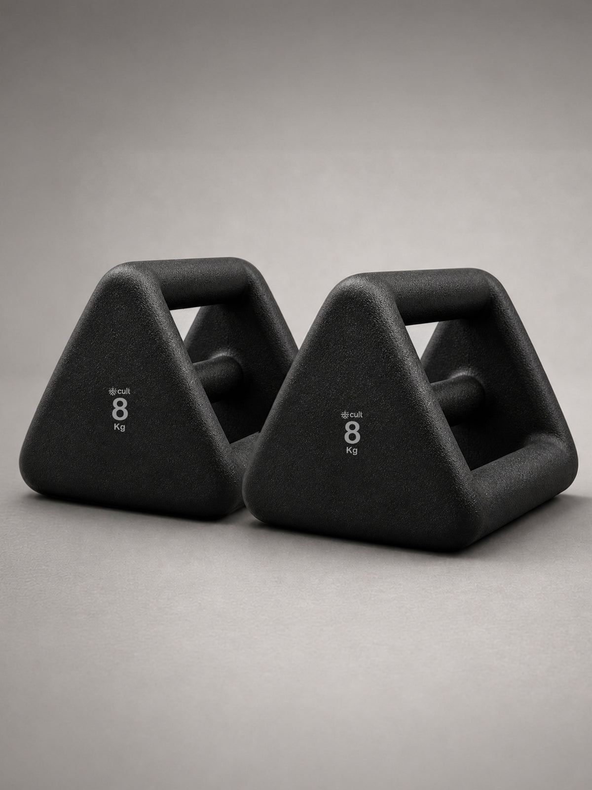 Cult 8 Kg Y-Bell 4-in-1 Dumbbell, Kettlebell, Push-Up Bar & Med Ball | Non-Slip, Rust-Resistant Neoprene Coating | Compact for Home Workout (Pack of 2)