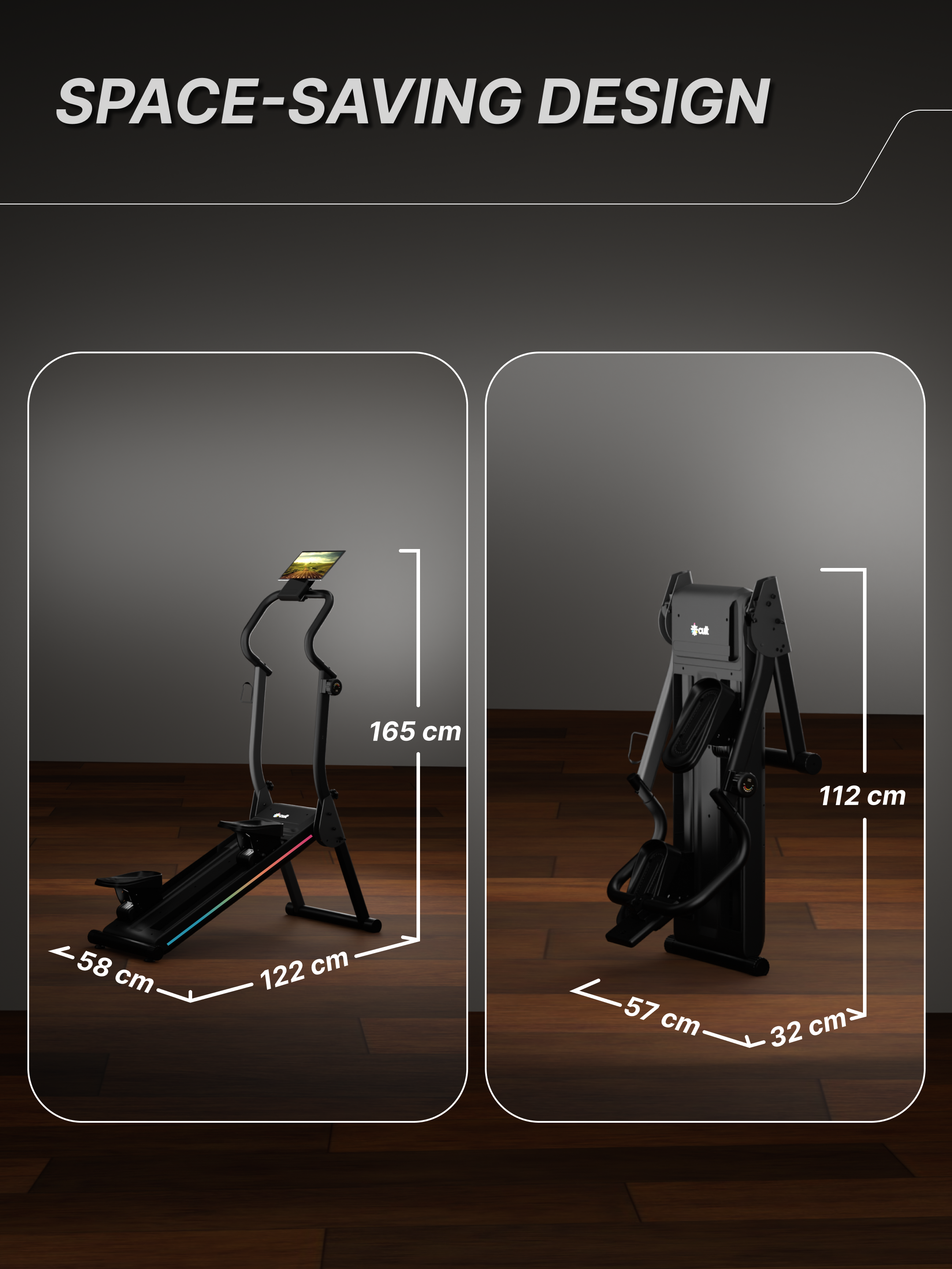 Cult Ever Climb Climber Machine | 150 kg Max Weight | 8-Level Magnetic Resistance | 3-Level Incline & Pedal Inclination | Foldable with Wheels | LED Display & Tablet Holder | Ideal for Home use (with 6 months extended warranty)
