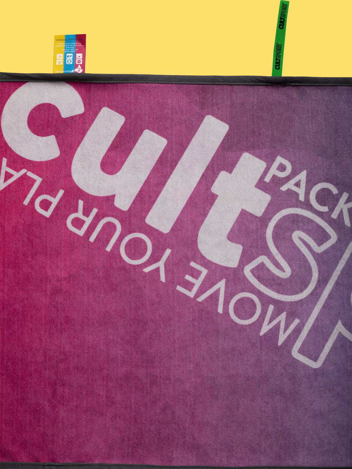 Packed With Guts Pink-blue Gym Towel