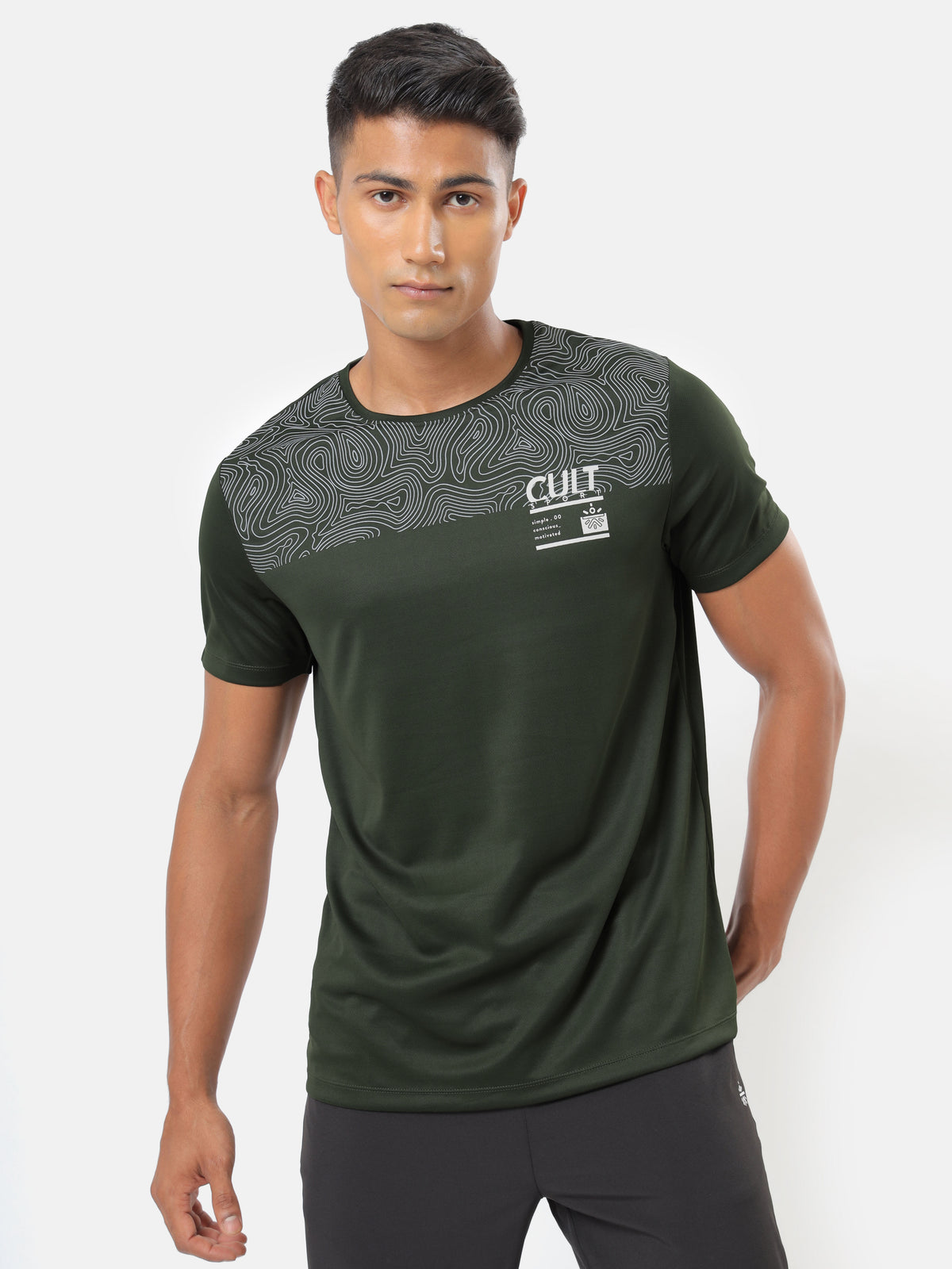 Active T-shirt with Placement Graphic Pack of 2