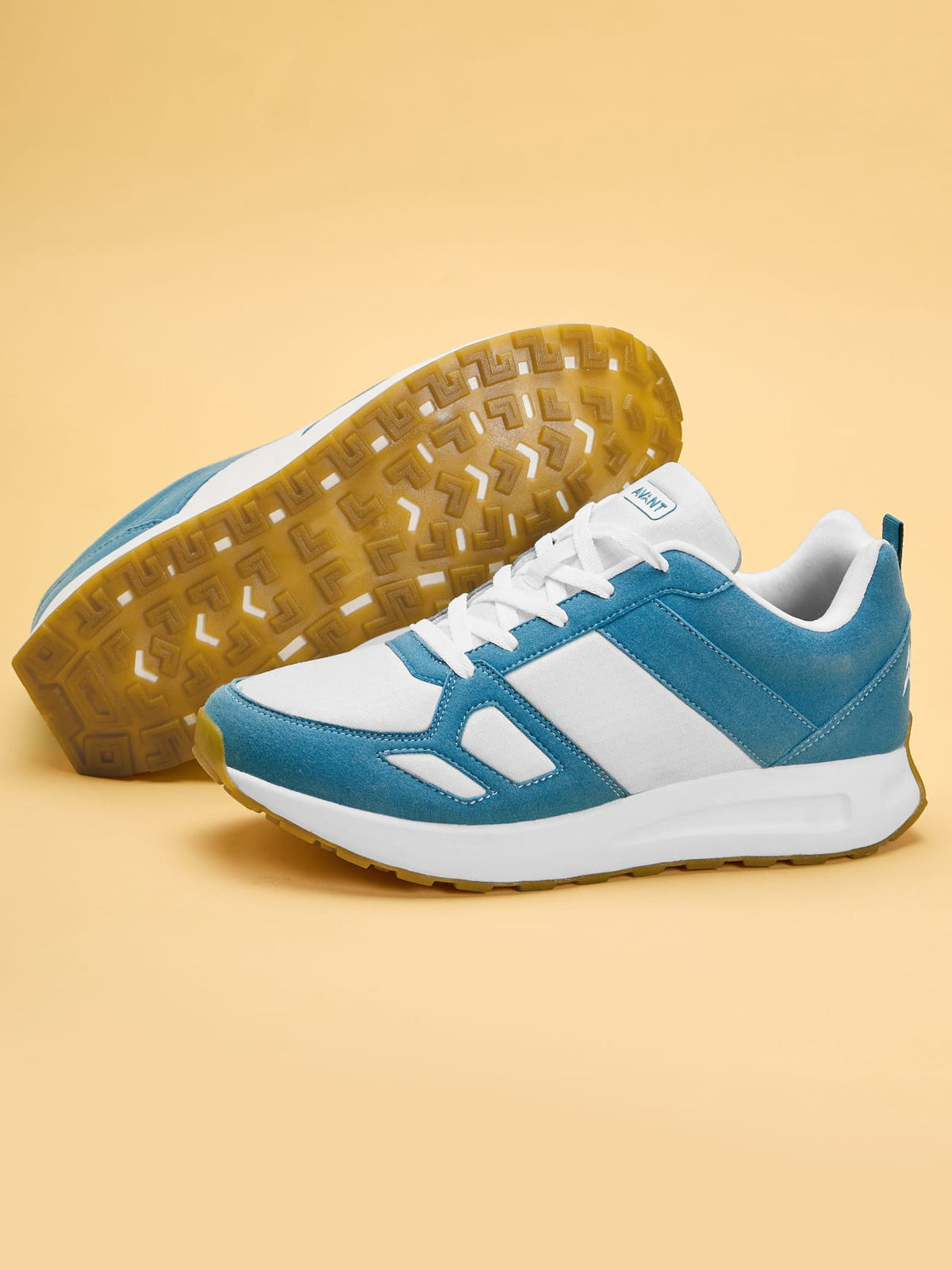 Avant Men's Waffle Pro Sneaker Shoes-Sea Green / White