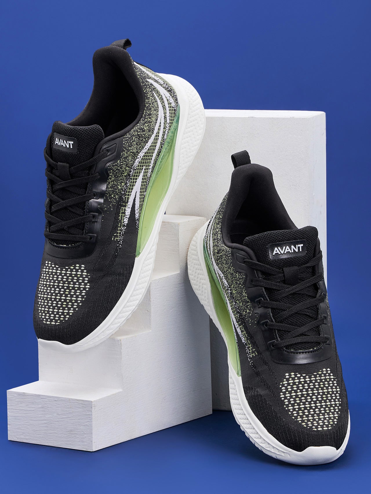 Avant Men's Rage Sports shoes - Black/P.Green