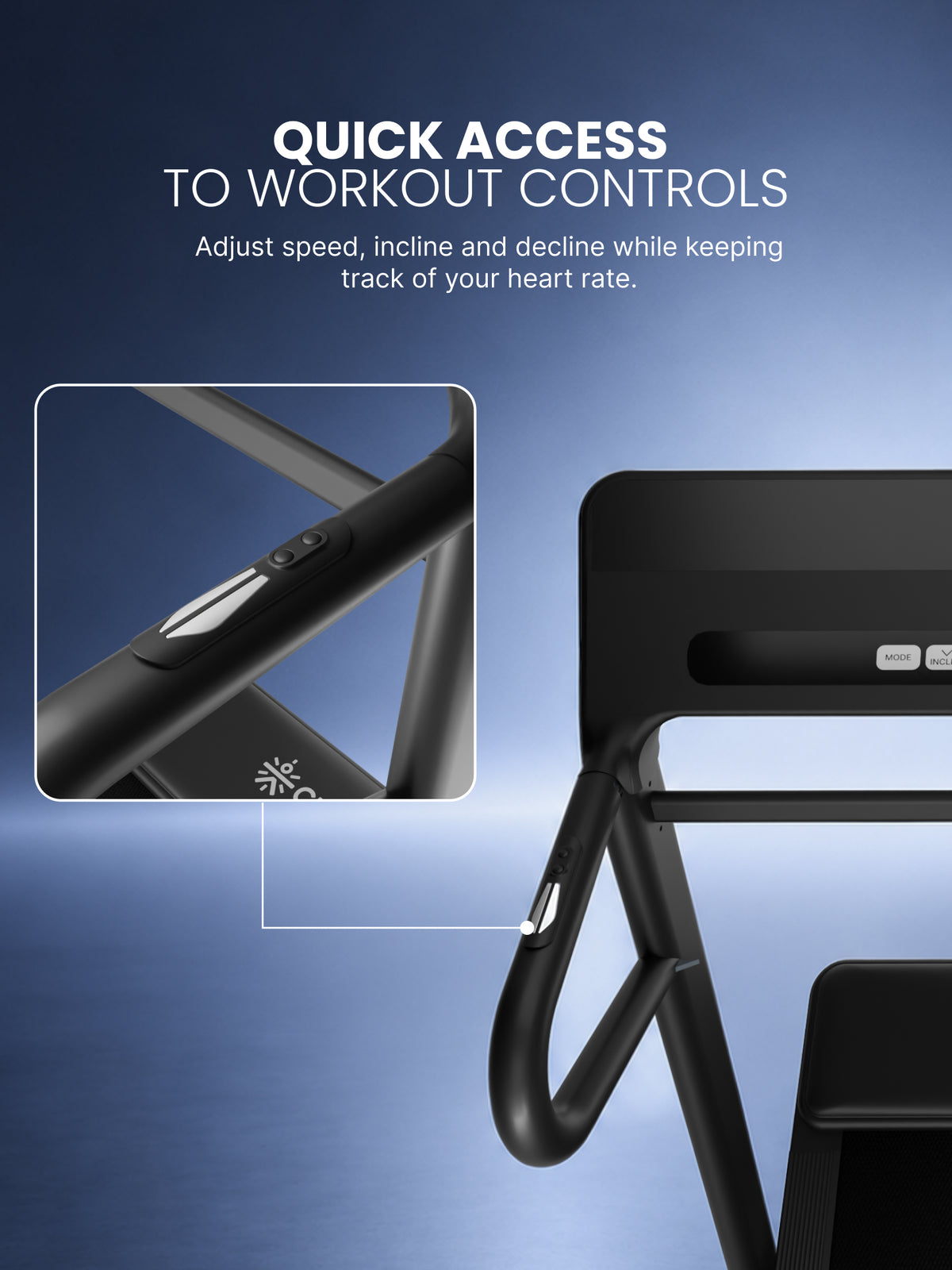 Cult Aptum 7 HP BLDC Motorized Treadmill | 10 Levels Incline & 3 Level Decline | Max Speed - 20 km/hr | Max Weight – 140 kgs | Shock Absorbers for Knee Protection | One-Button Power Folding (Black)
