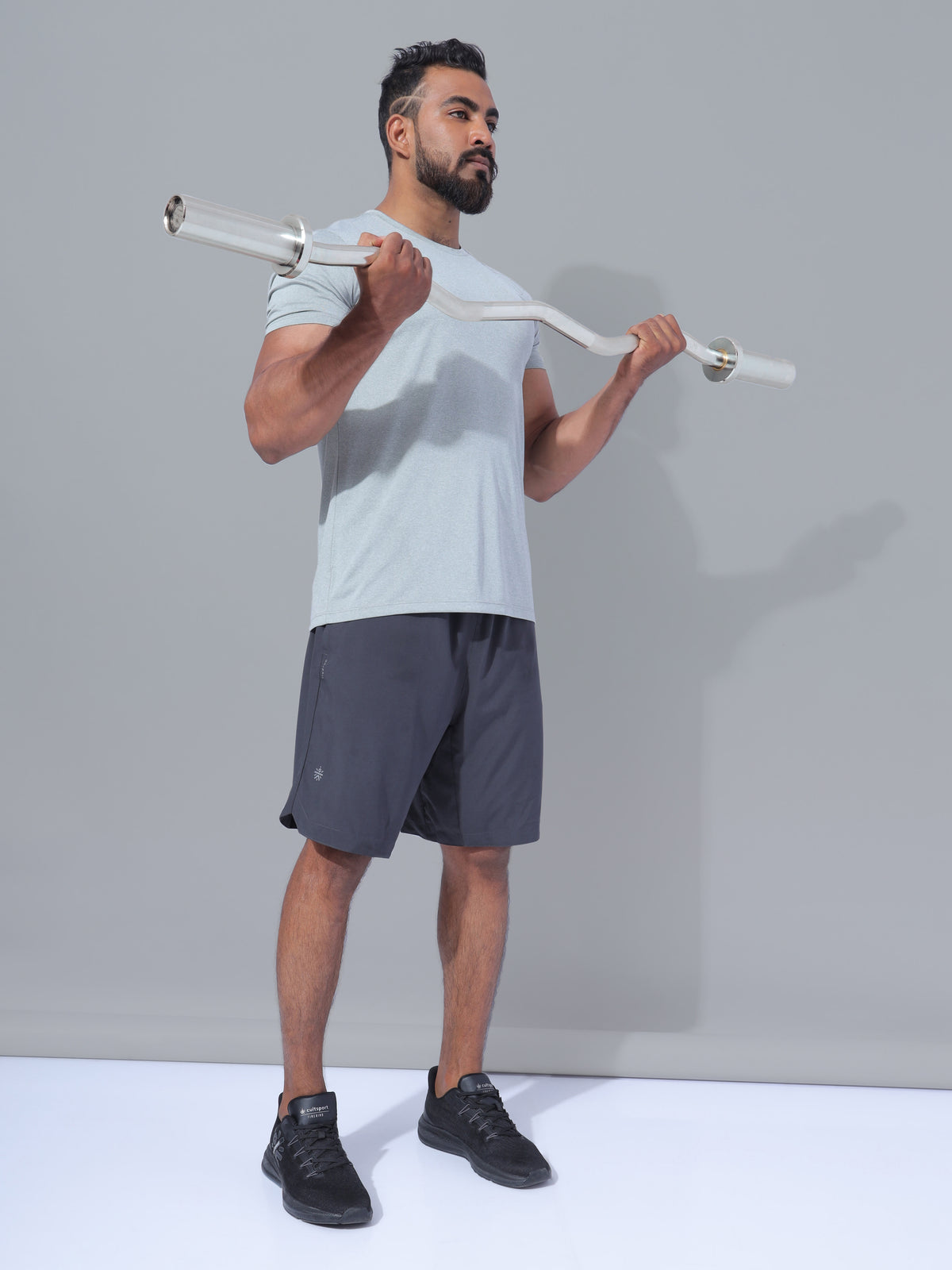 Curled Barbell Rod