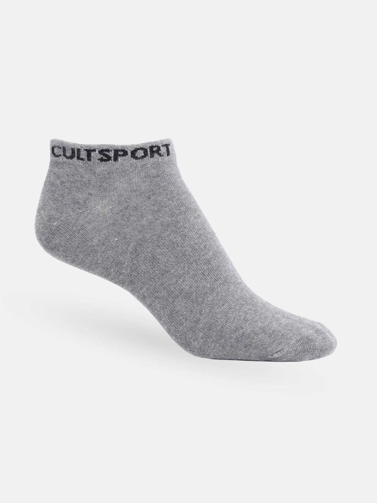 Sports Low Ankle Length Pack of 3 Peach,Black & Grey Women's Cotton Socks