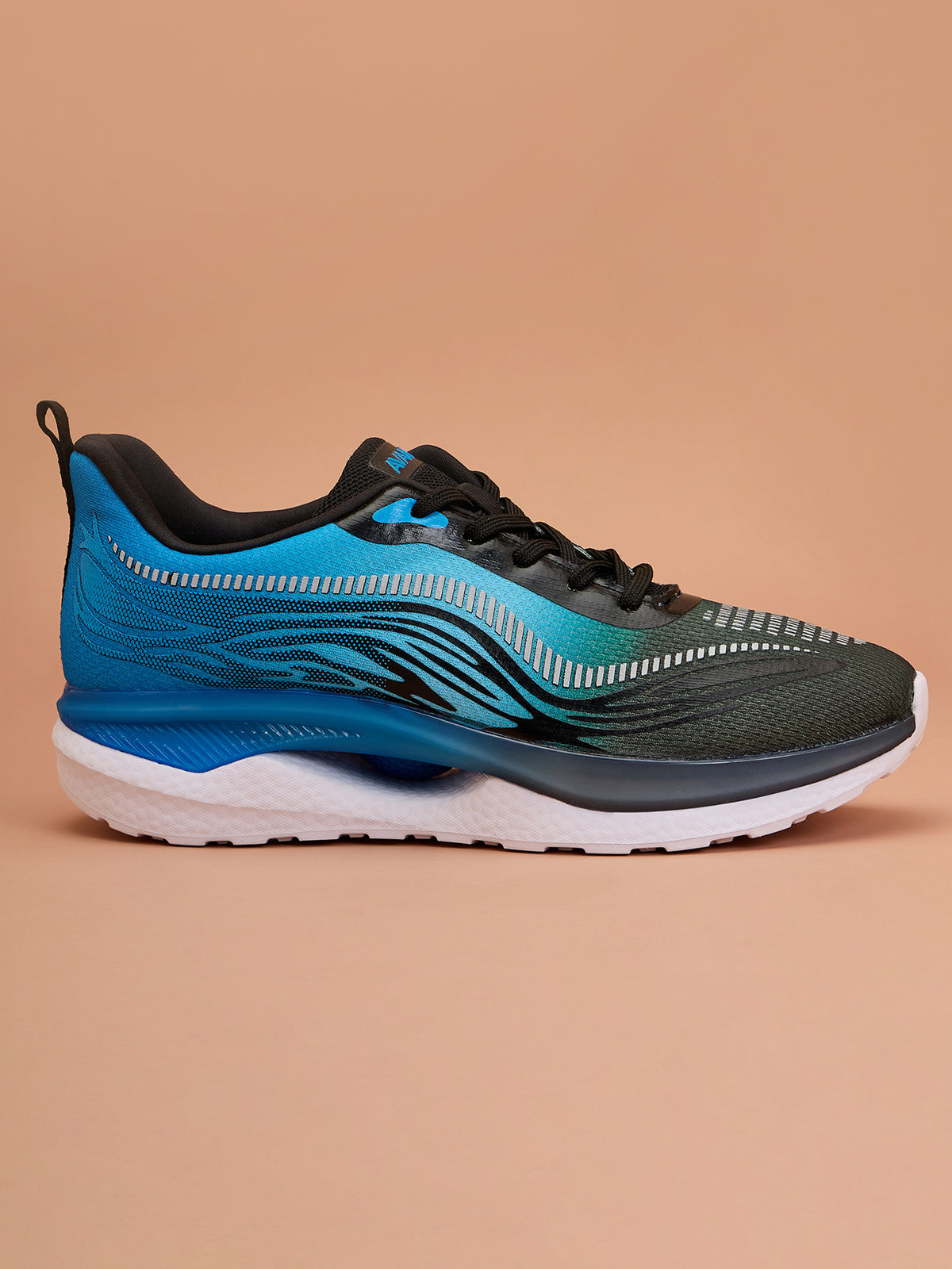 Avant Men's Hexagon Sports shoes - Black/Sky Blue