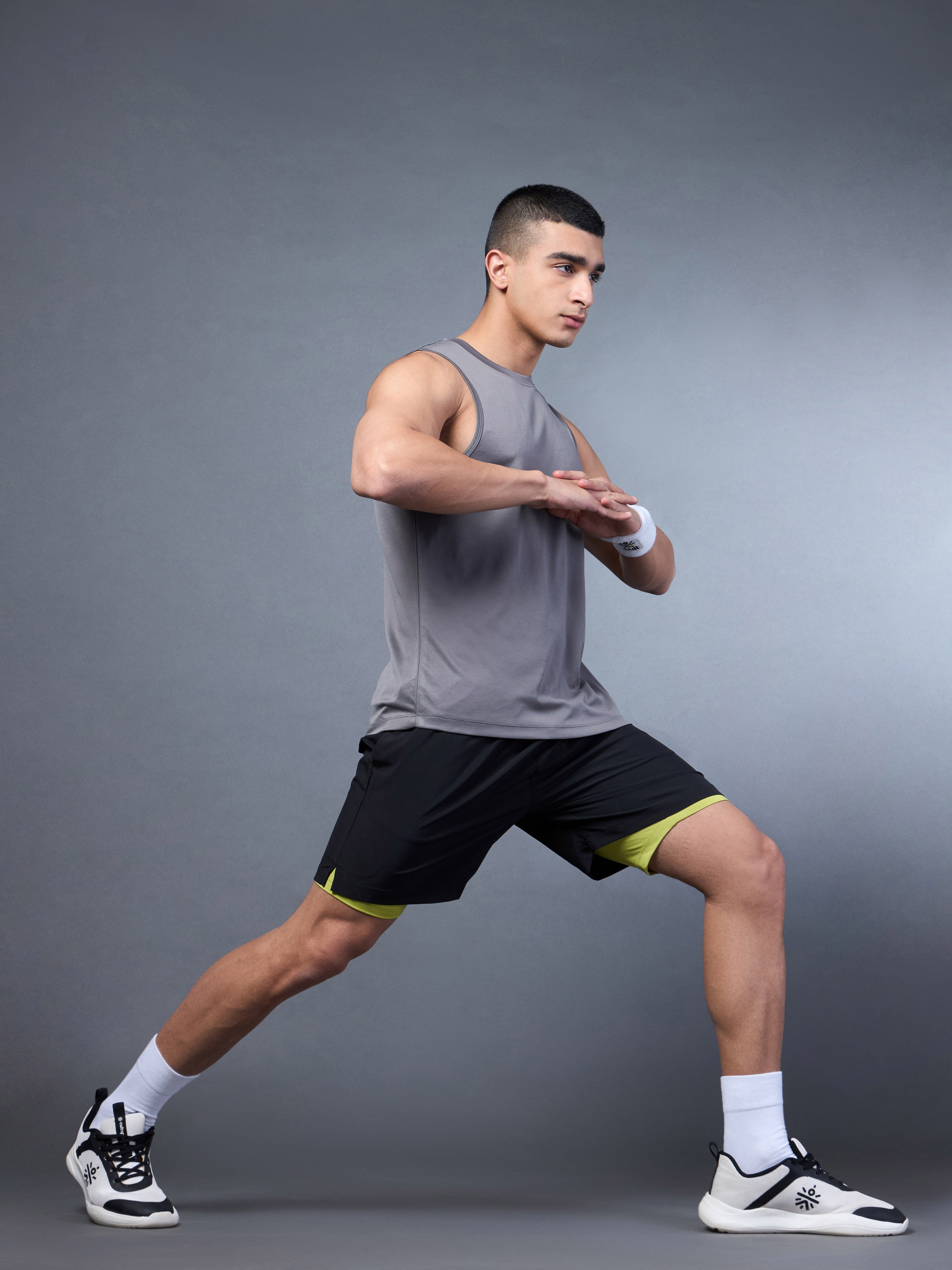 Men's Black Run Elevate Shorts