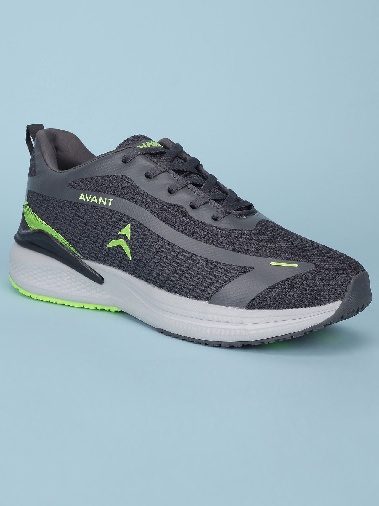 Avant Men's Panther Running shoes - D.Grey / P.Green