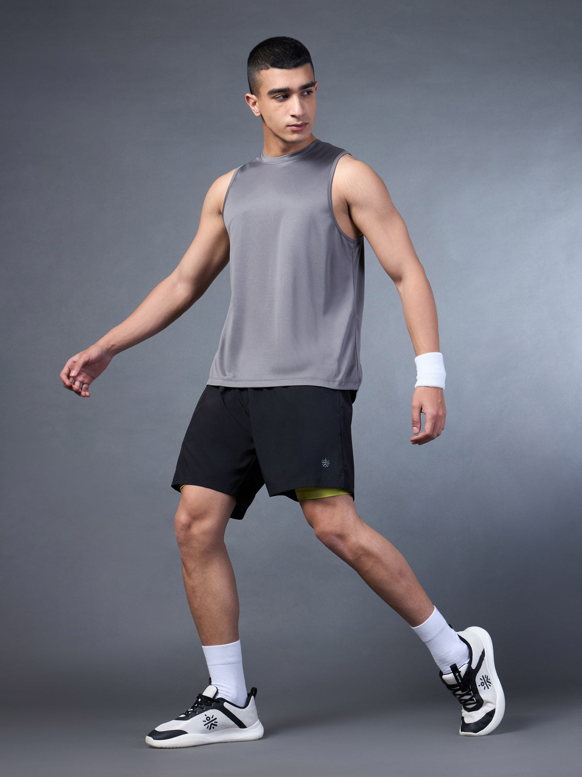 Men's Black Run Elevate Shorts