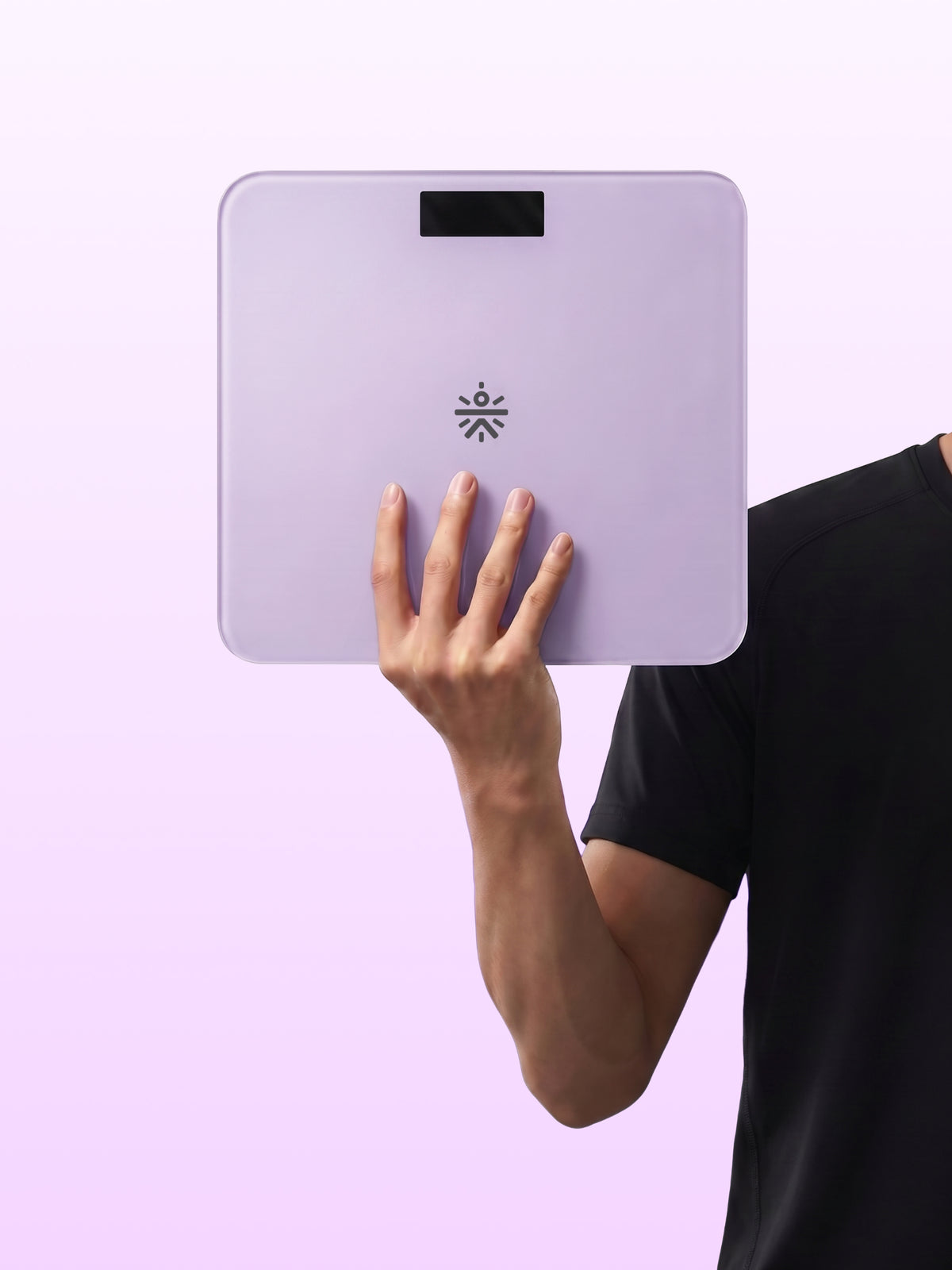 Cult Active body Weighing scale, LCD display, Weight Machine, 180 Kg, Batteries included, Tempered Glass Platform, Ideal for Home Use, Pink