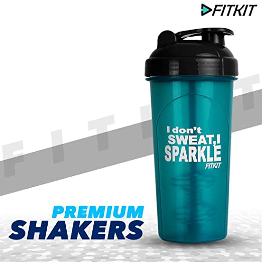 Fitkit FKSB14 Classic 700 ml Shaker (Pack of 1, Green)