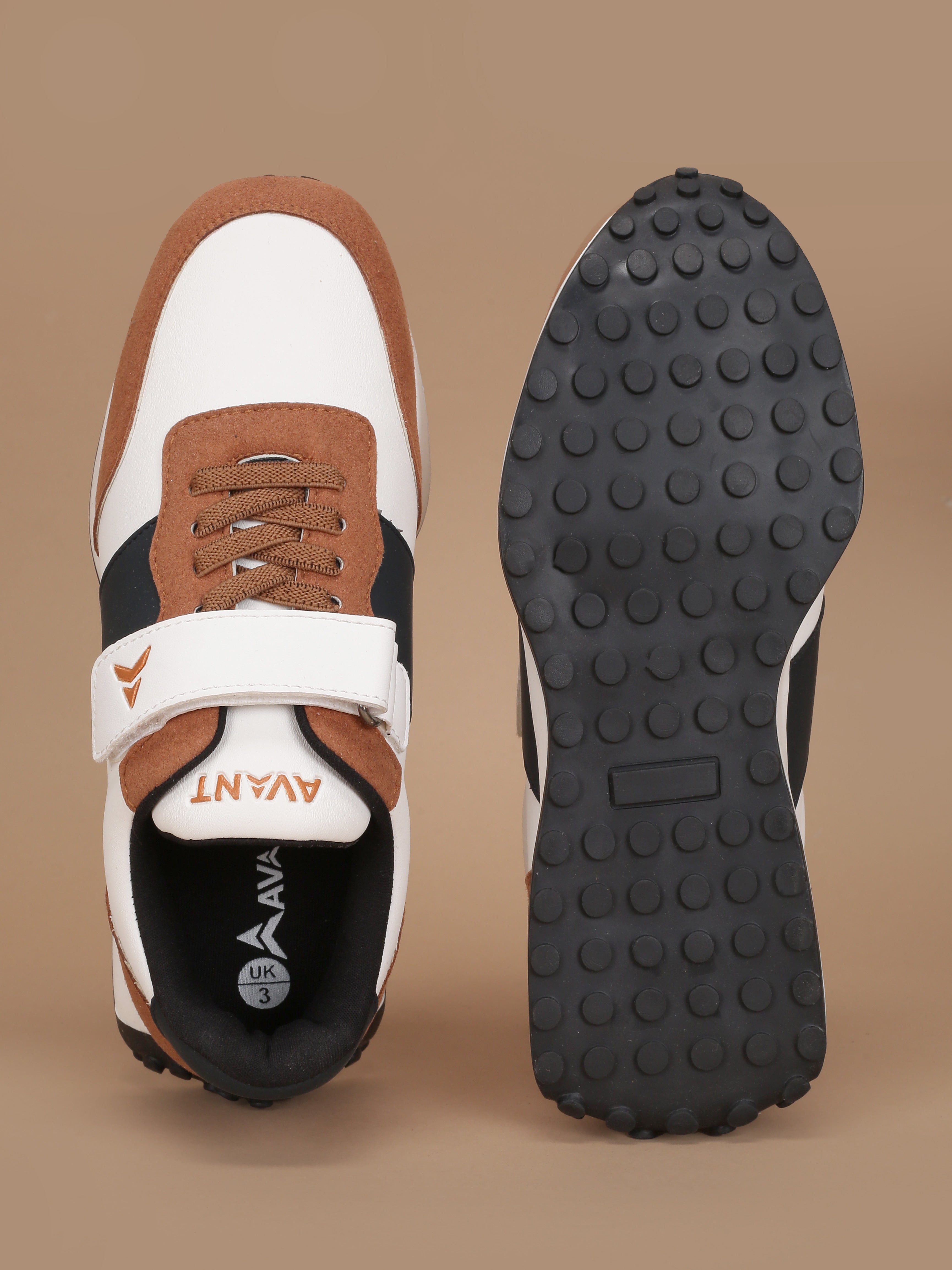 Avant Kids' TrailPals Sneakers - Tan/Navy