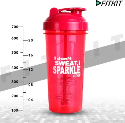 Fitkit FKSB05 Classic 700 ml Shaker (Pack of 1, Pink)
