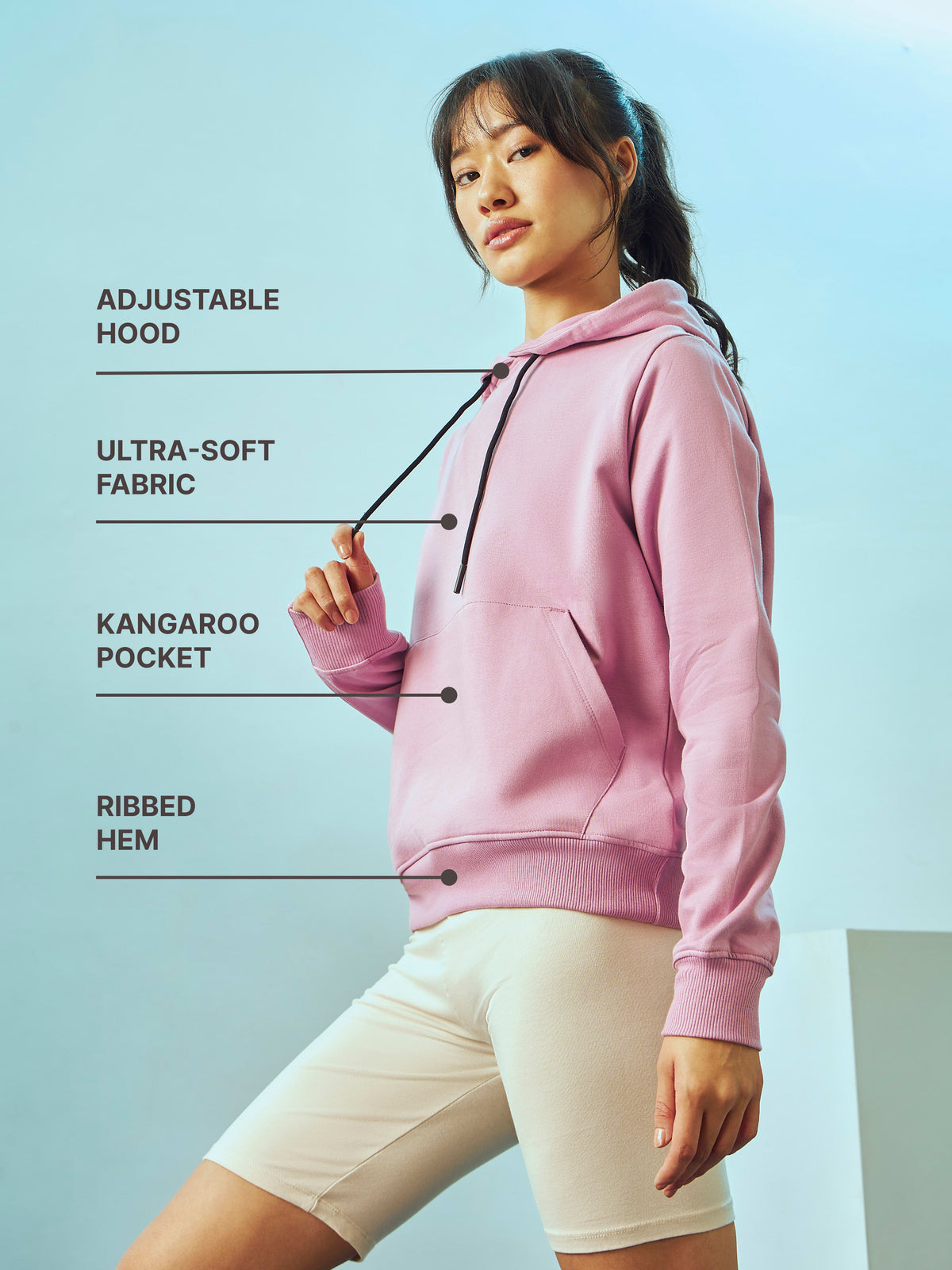 Hooded Sweatshirt with Kangaroo Pocket