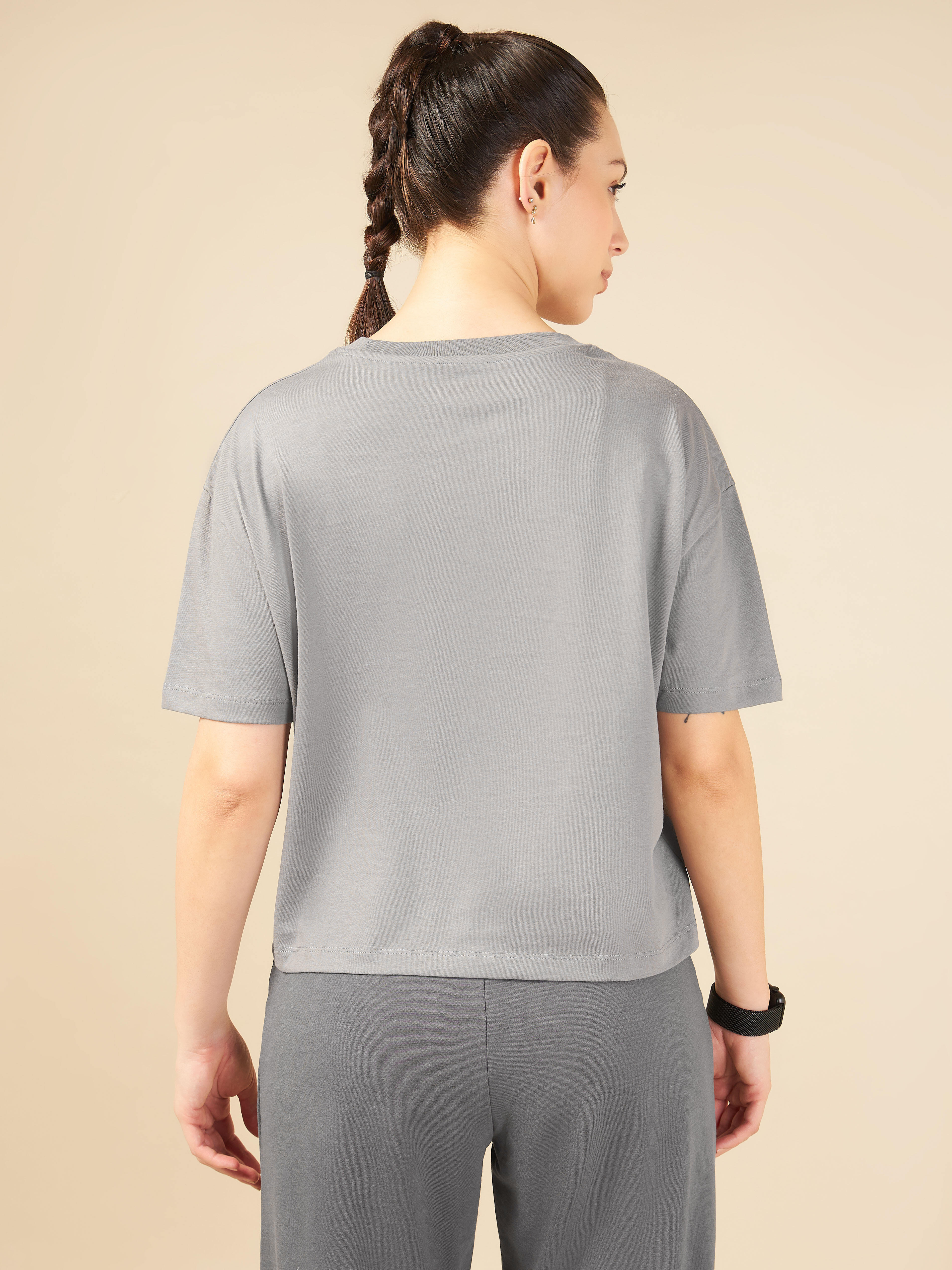 Women Grey Cult club T-shirt