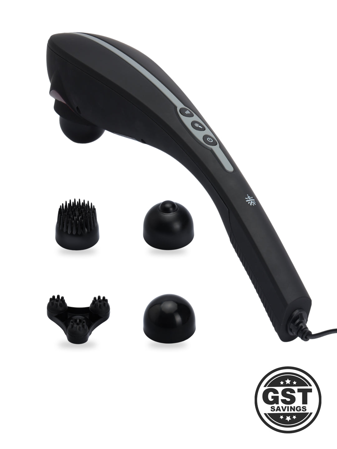 Cult Flex Plus Corded Electric Handheld Full Body Massager with 4 Interchangeable Heads, 6 modes, and 6 Adjustable Speed Settings for Pain Relief and Relaxation