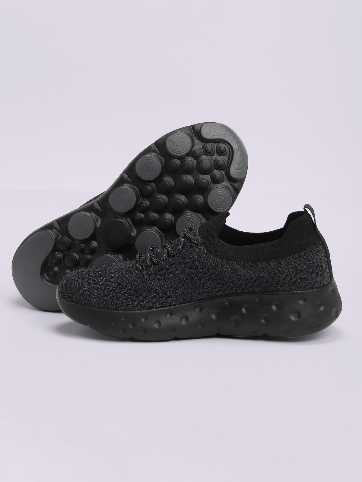cult EZ+ Plush Men's Walking Shoes - Black/Grey