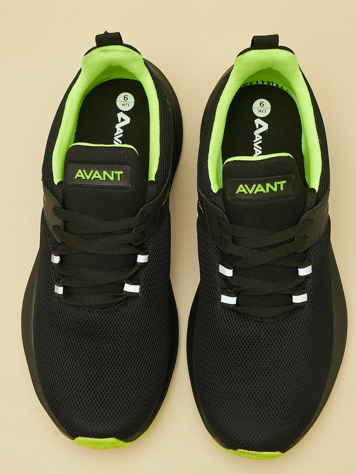 Avant Mens Ultra Flex Walking Shoes, TPR outsoles, Black