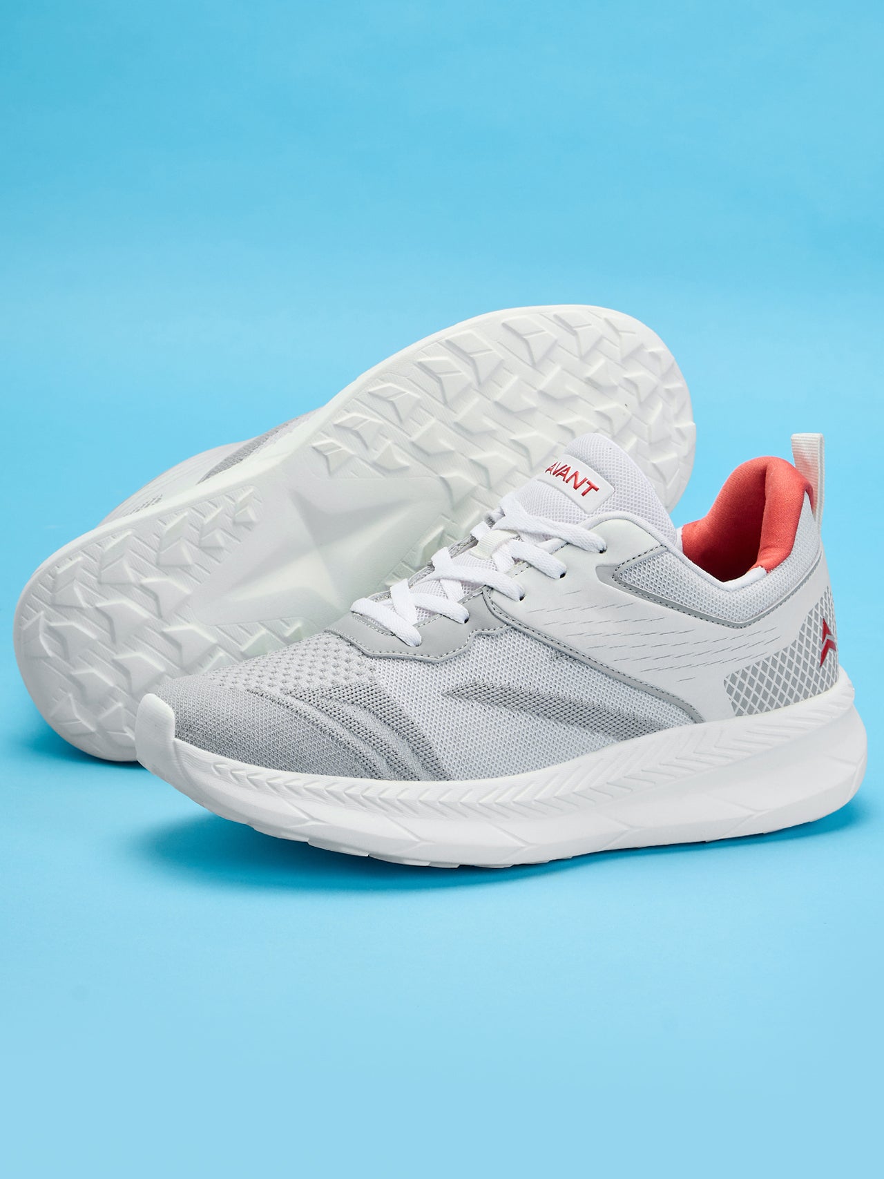 Avant Men's Strides Walking and Training Shoes-Grey/White