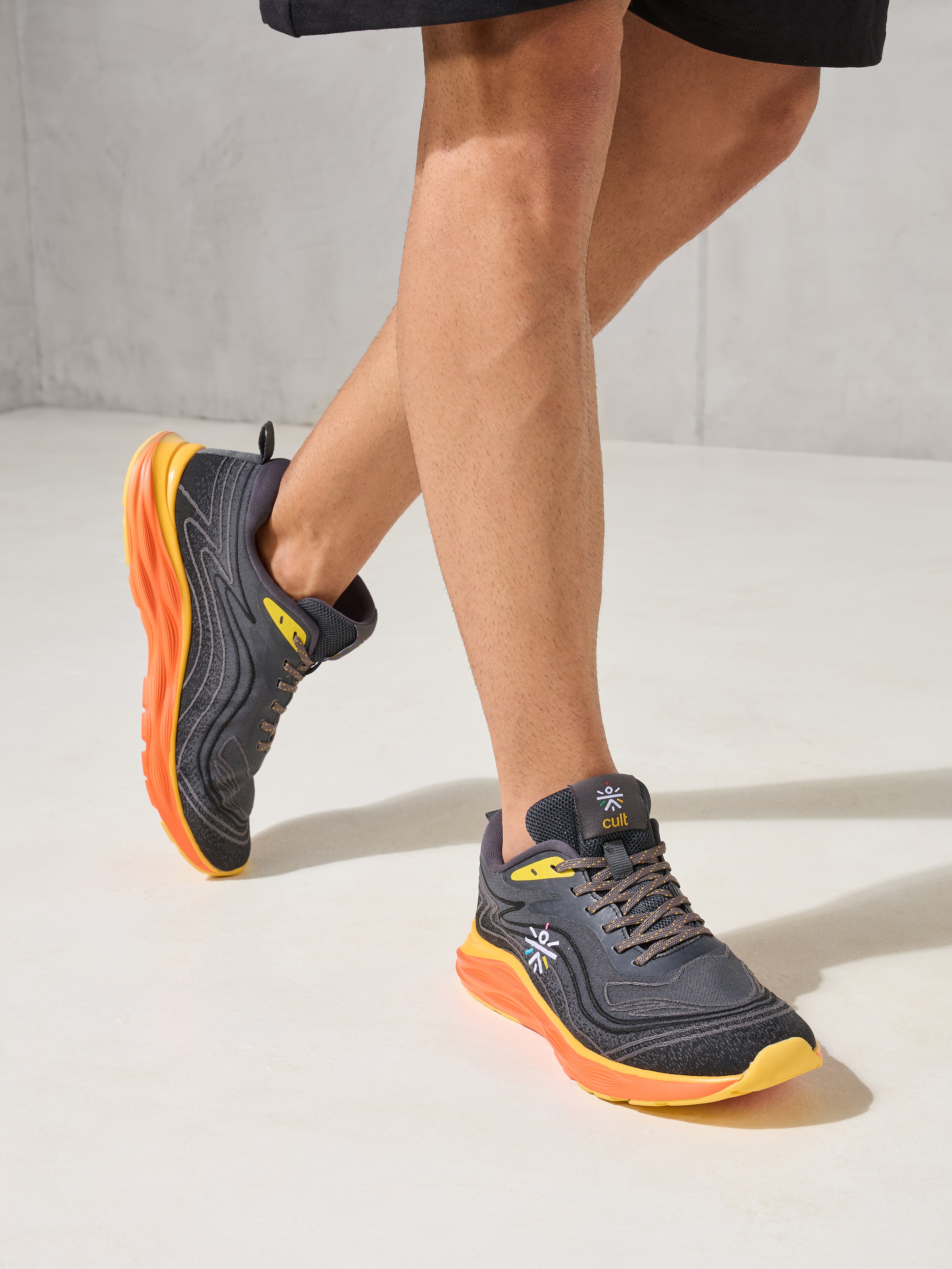 cult Men's DynamicWave Running Shoes - D.Grey