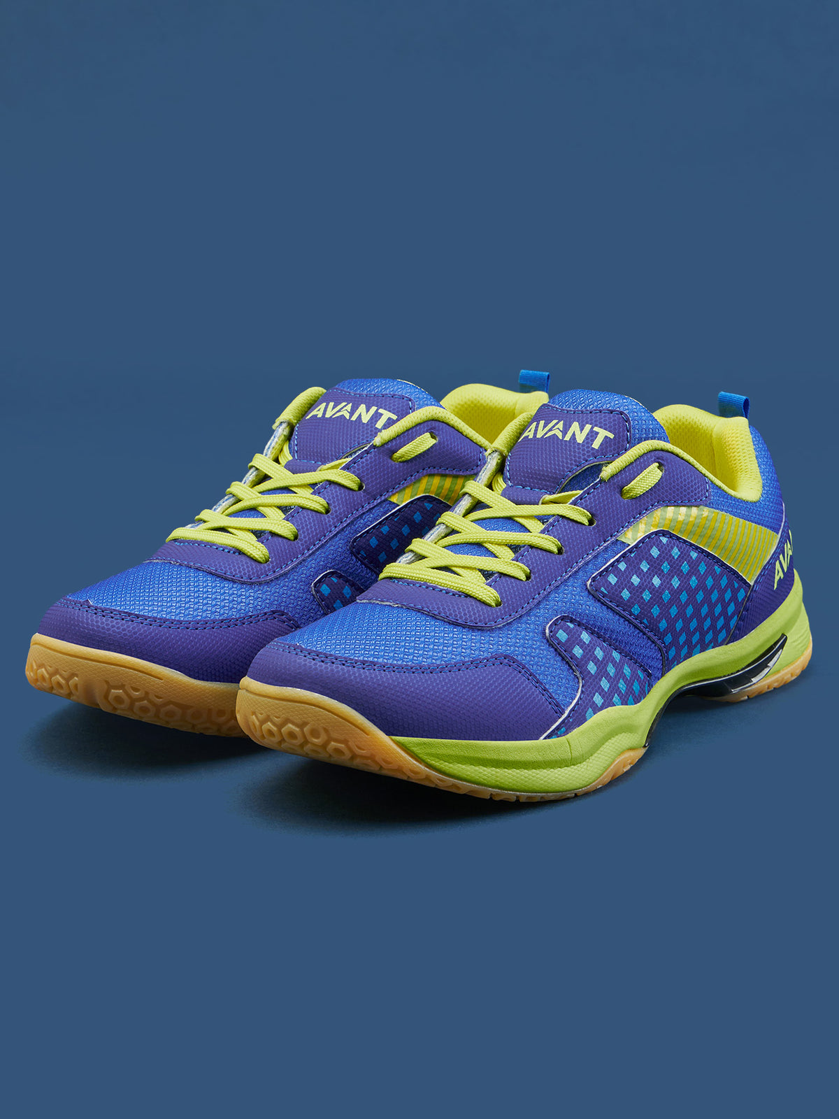 Avant Men's FluidX Badminton Shoes- Blue/Yellow