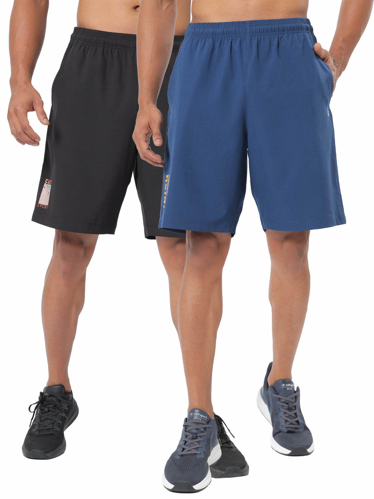Active Shorts with Minimal Graphic Pack of 2
