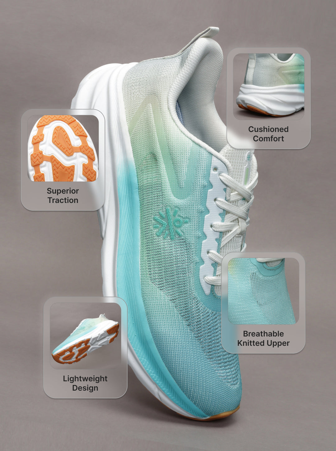 cult Unisex Nebula Running Shoes - L.Blue