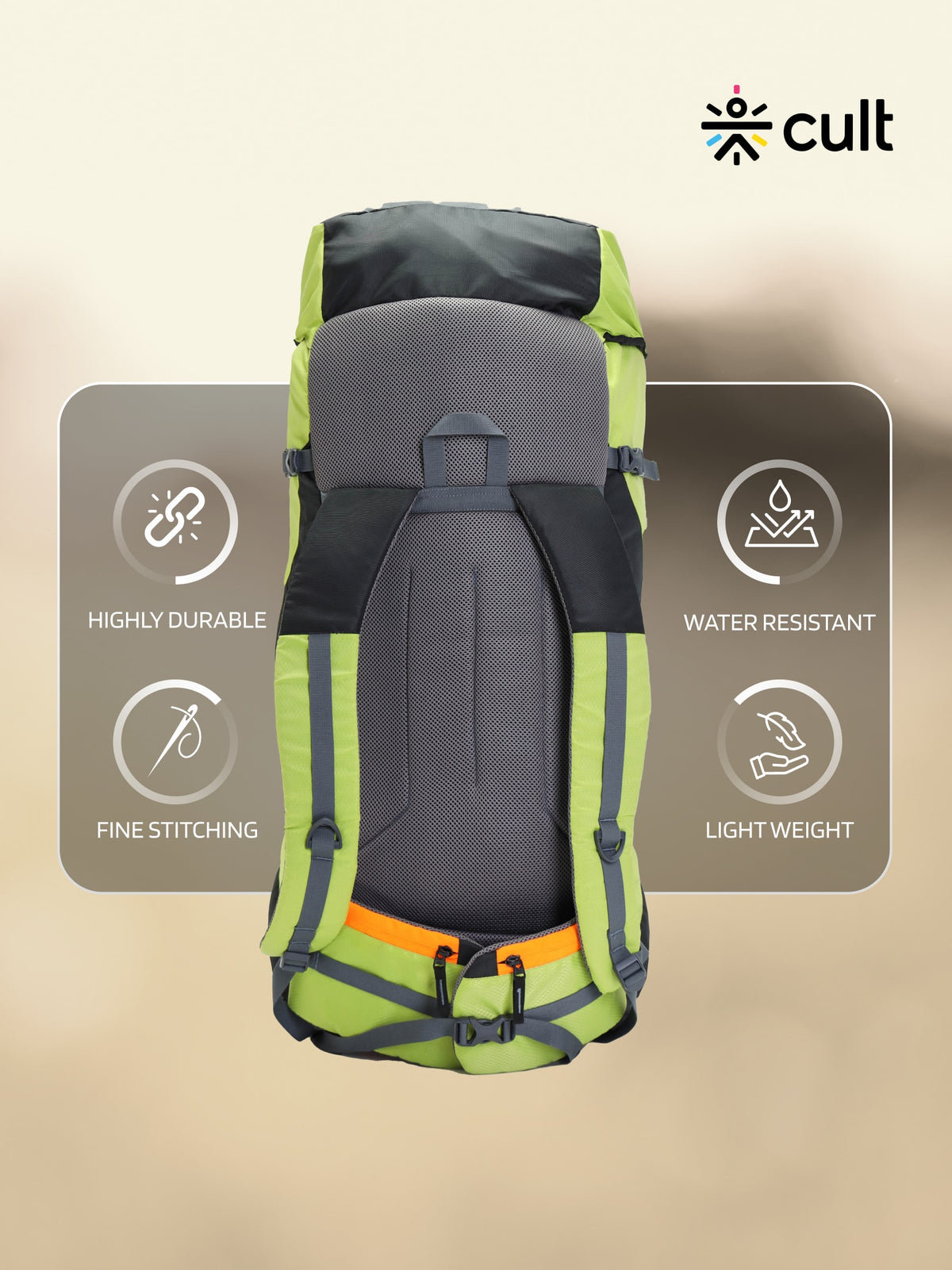 Travel Rucksack 75 L Green