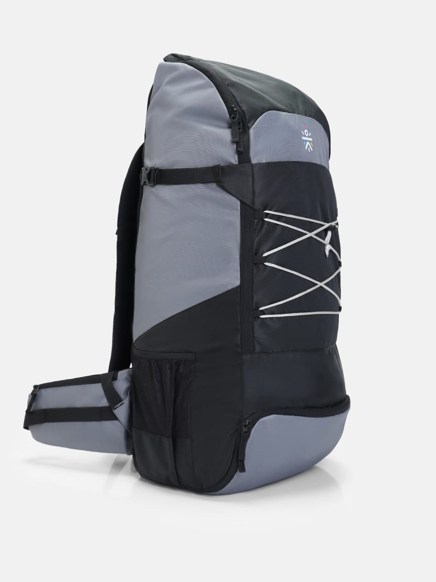 cult 65 Litre Travel Backpack Hiking Trekking Bag Camping Rucksack with Water Proof Rain Cover, Shoe Compartment Grey&nbsp;