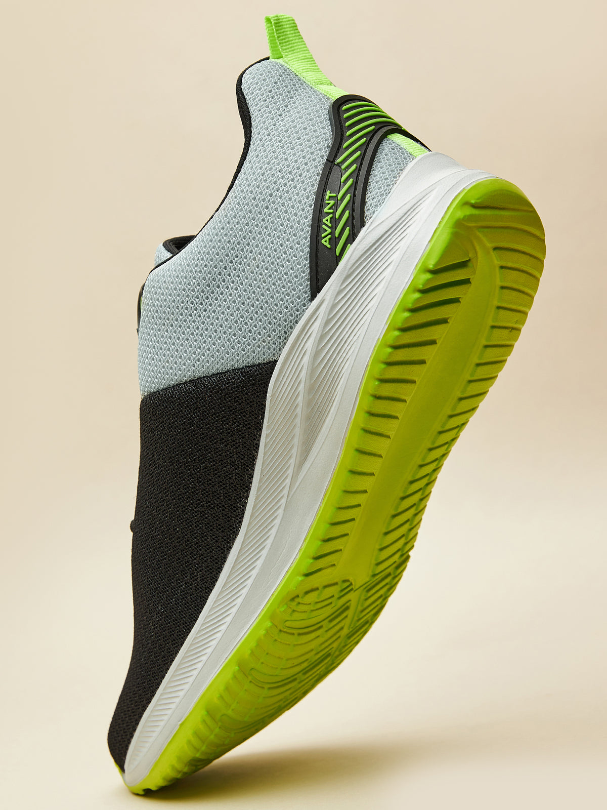 Avant Men's Racer Walking Shoes-L.Grey/Black