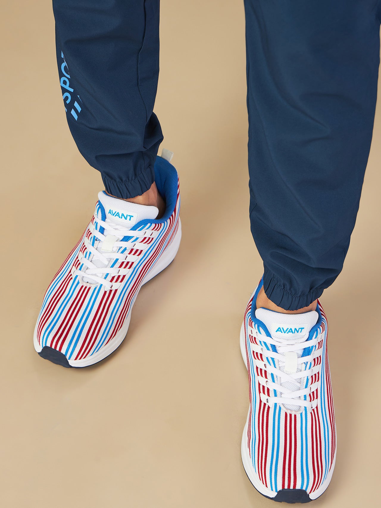 Avant Men's Bi-Strip Running Shoes - Multicolour