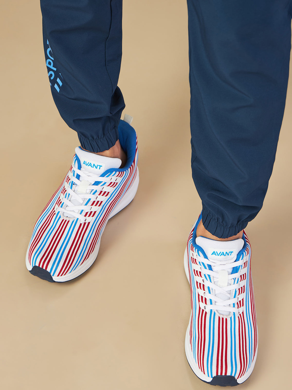 Avant Men's Bi-Strip Running Shoes - Multicolour