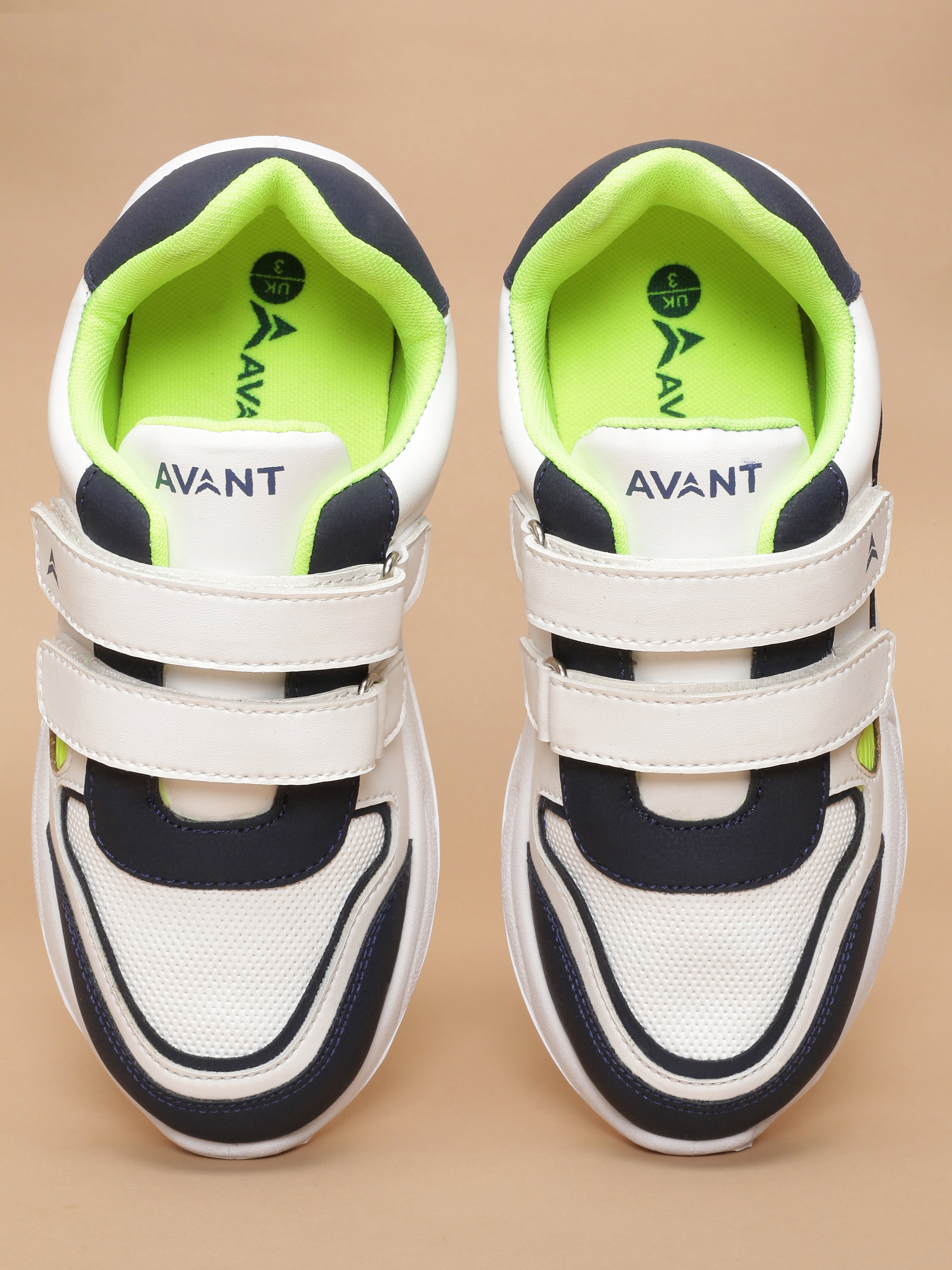 Avant Kids TurboTots Sneaker - White/Navy Blue
