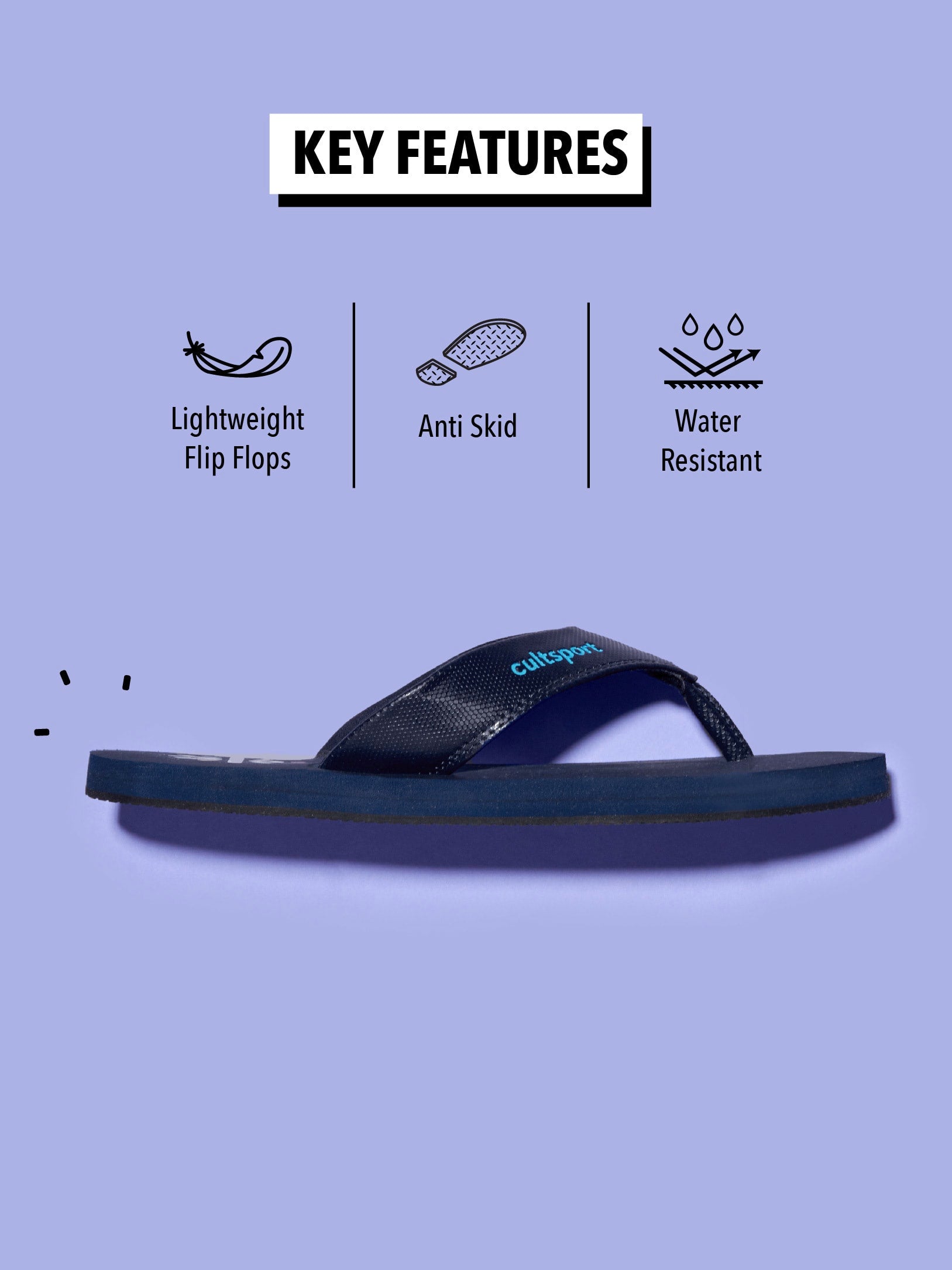 cult Repose Sweat Absorbing EVA Flip Flops