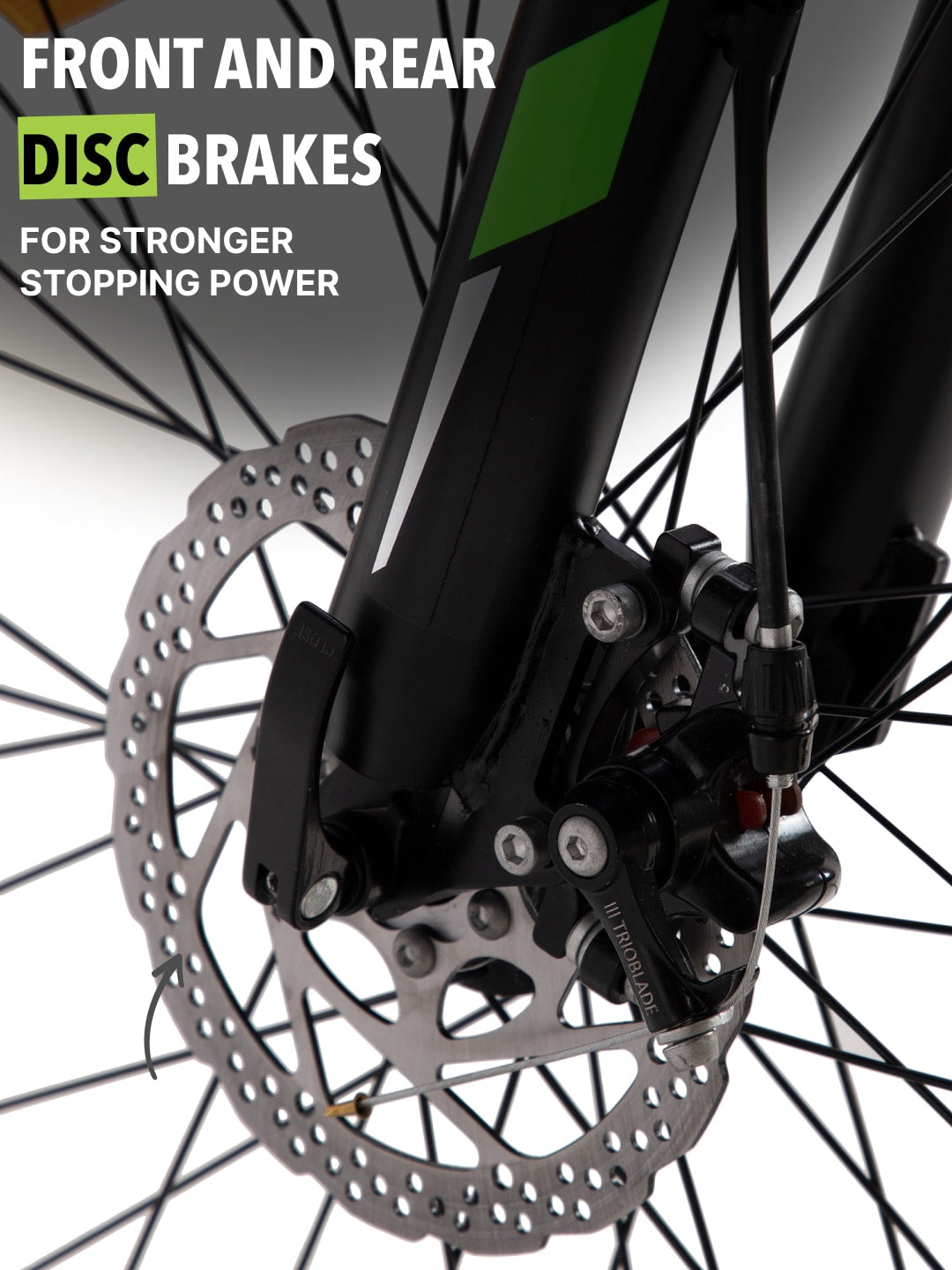 Dauntless24TGreen Steel Single Speed 24 inch Mountain Cycle, Front Suspension, Double Wall Rim and Dual Disc Brake