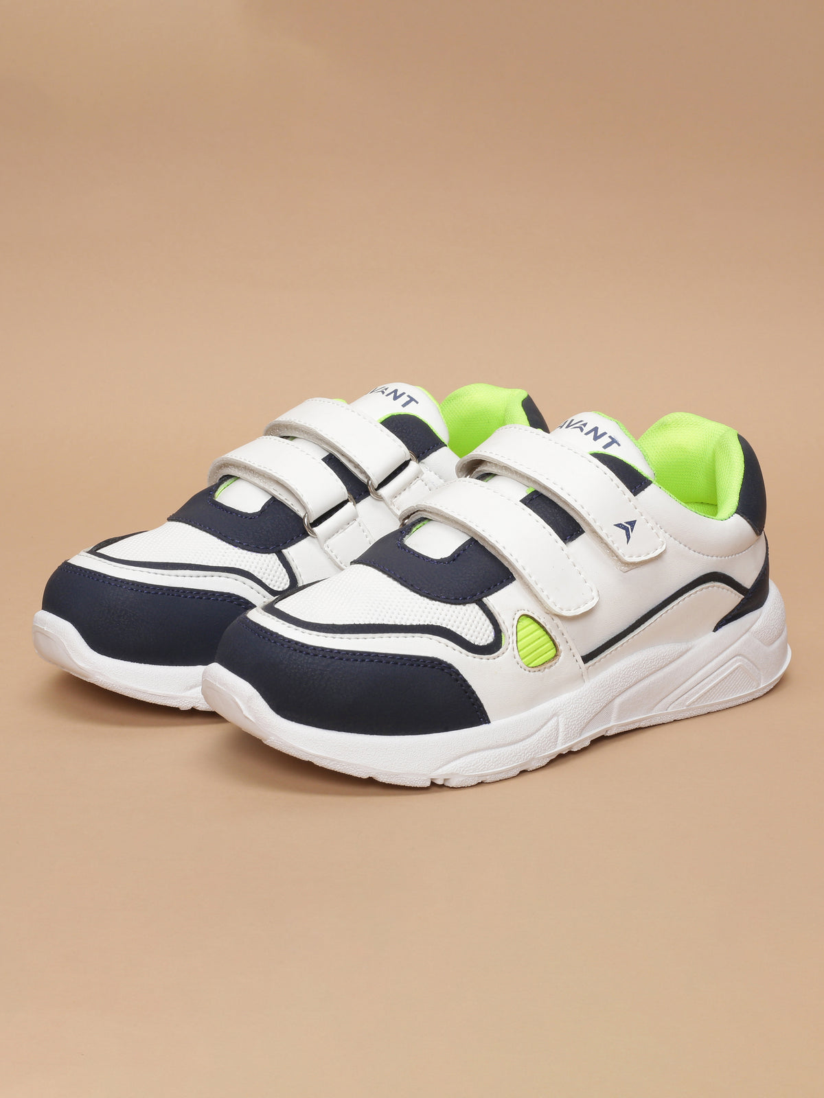 Avant Kids TurboTots Sneaker - White/Navy Blue